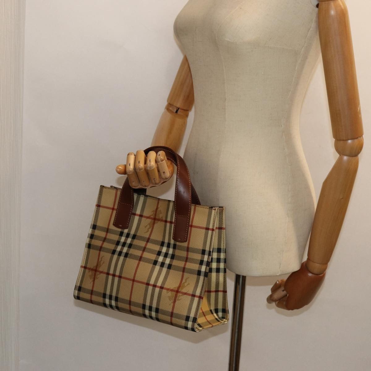 Burberry Beige Leather Handbag (Pre-Owned) Size ONE SIZE - 7 Thumbnail