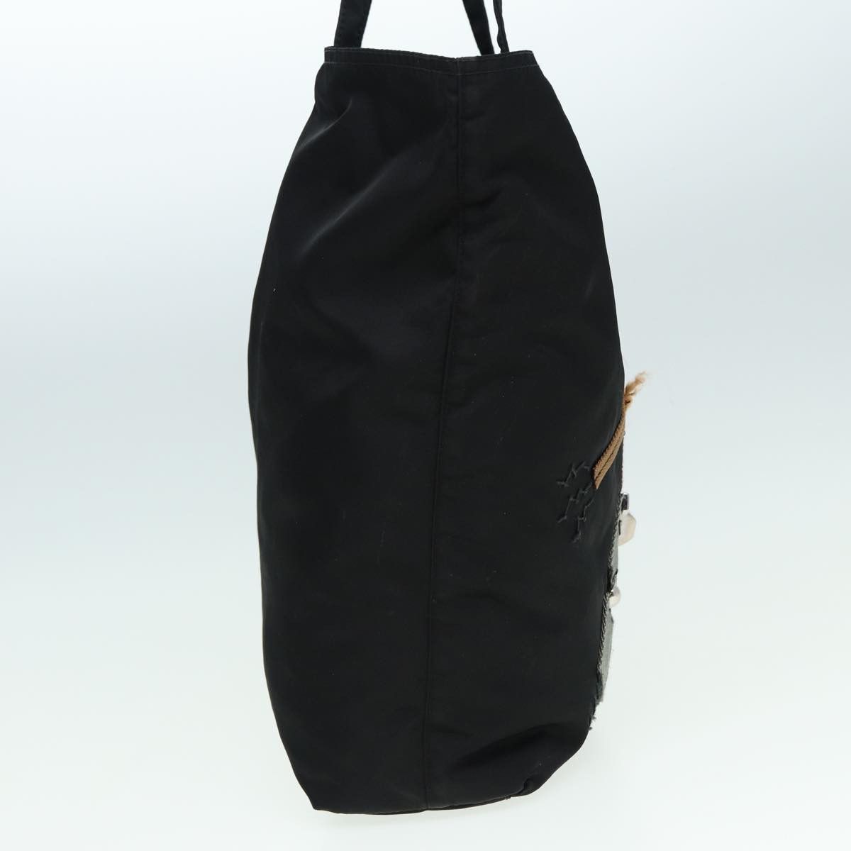 Prada Robot Black Synthetic Tote Bag (Pre-Owned) Size ONE SIZE - 4 Thumbnail