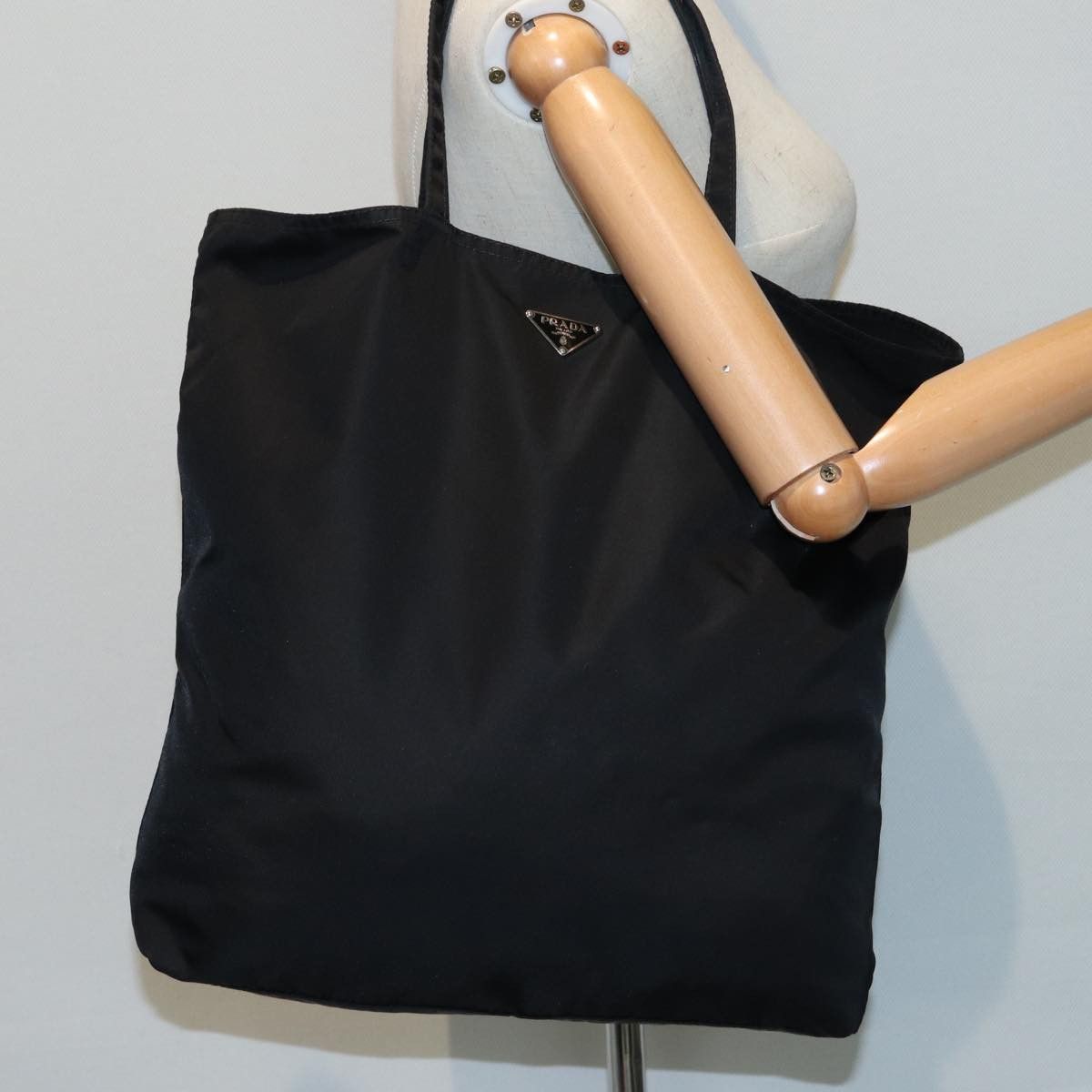 Prada Robot Black Synthetic Tote Bag (Pre-Owned) Size ONE SIZE - 7 Thumbnail