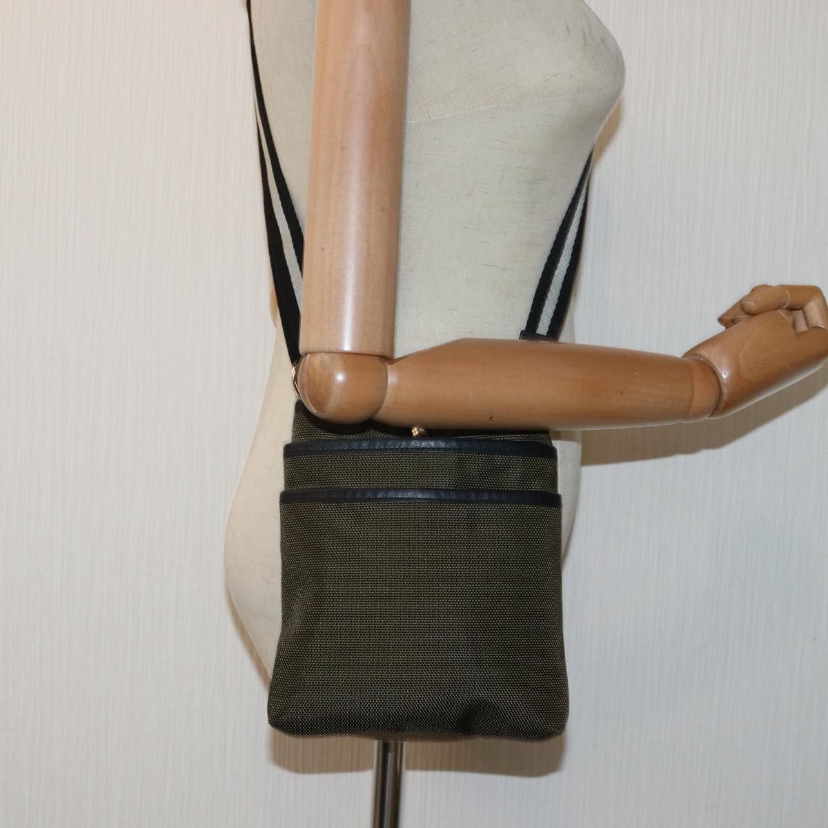 Bally Khaki Synthetic Shoulder Bag (Pre-Owned) Size ONE SIZE - 8 Thumbnail