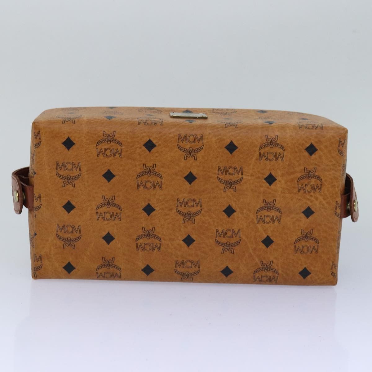 MCM Visetos Brown Canvas Clutch Bag (Pre-Owned) Size ONE SIZE - 3 Thumbnail