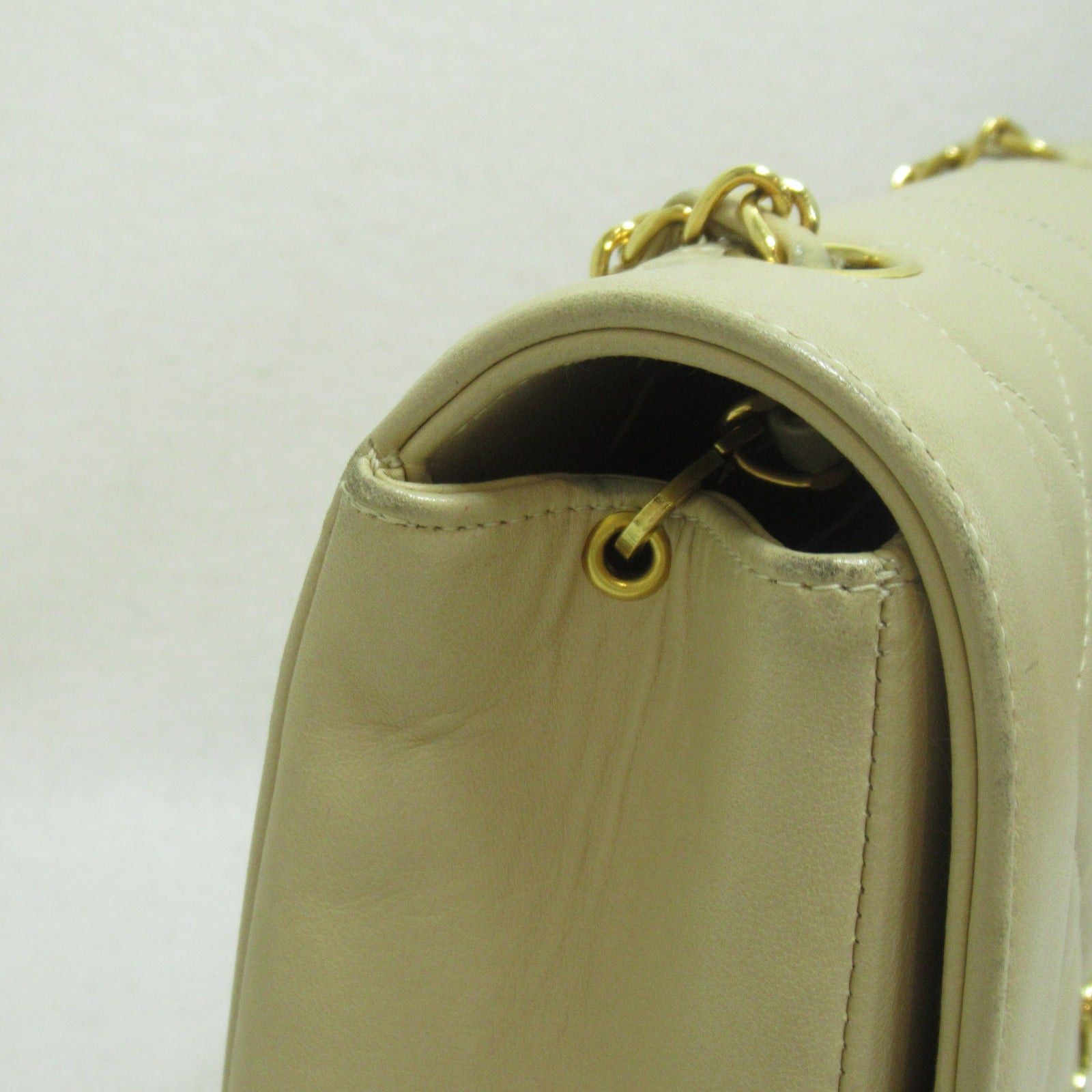 Chanel Chanel Matelasse Diana Chain Shoulder Bag Lambskin (Sheepskin) Beige Gold Hardware Size ONE SIZE - 13 Thumbnail