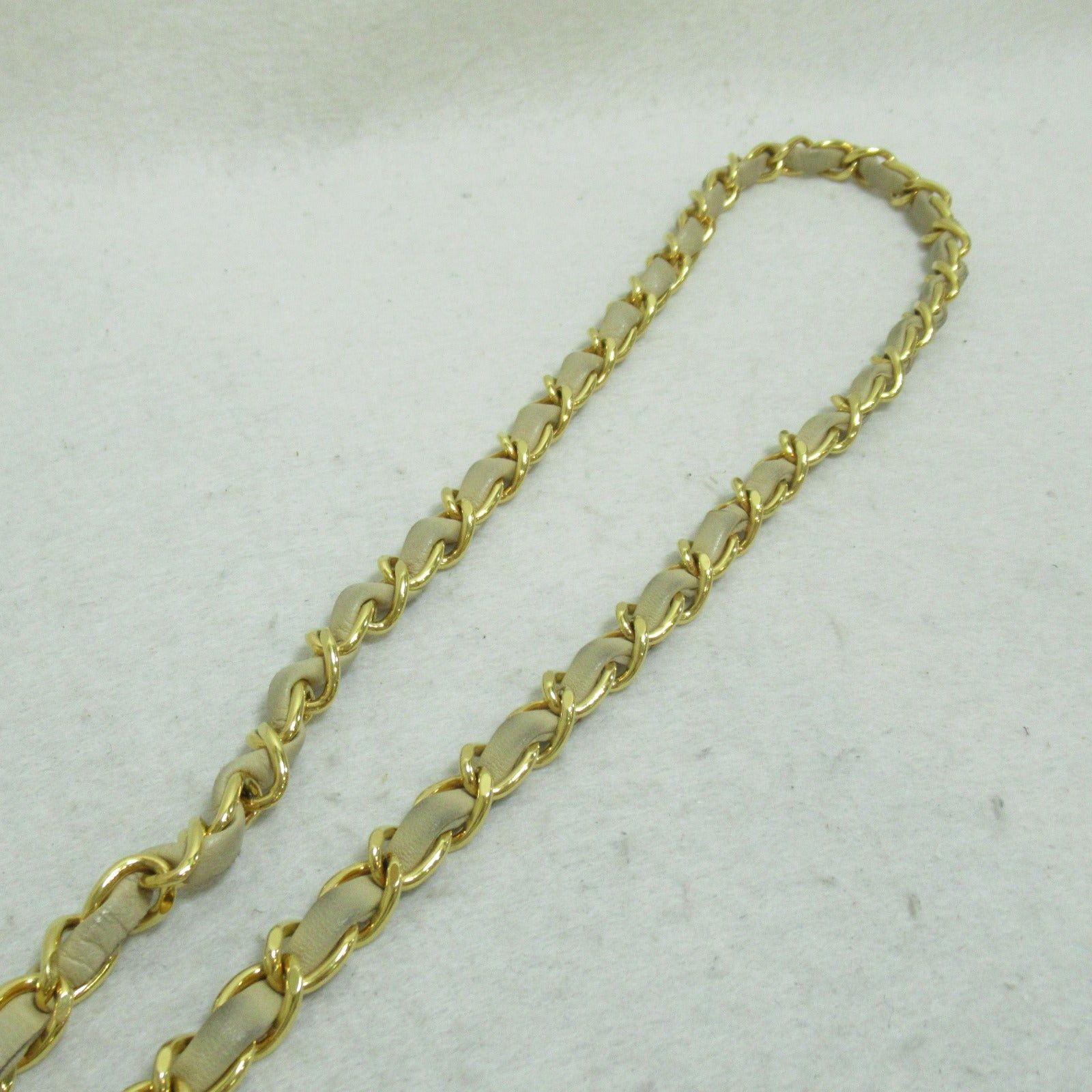 Chanel Chanel Matelasse Diana Chain Shoulder Bag Lambskin (Sheepskin) Beige Gold Hardware Size ONE SIZE - 8 Thumbnail