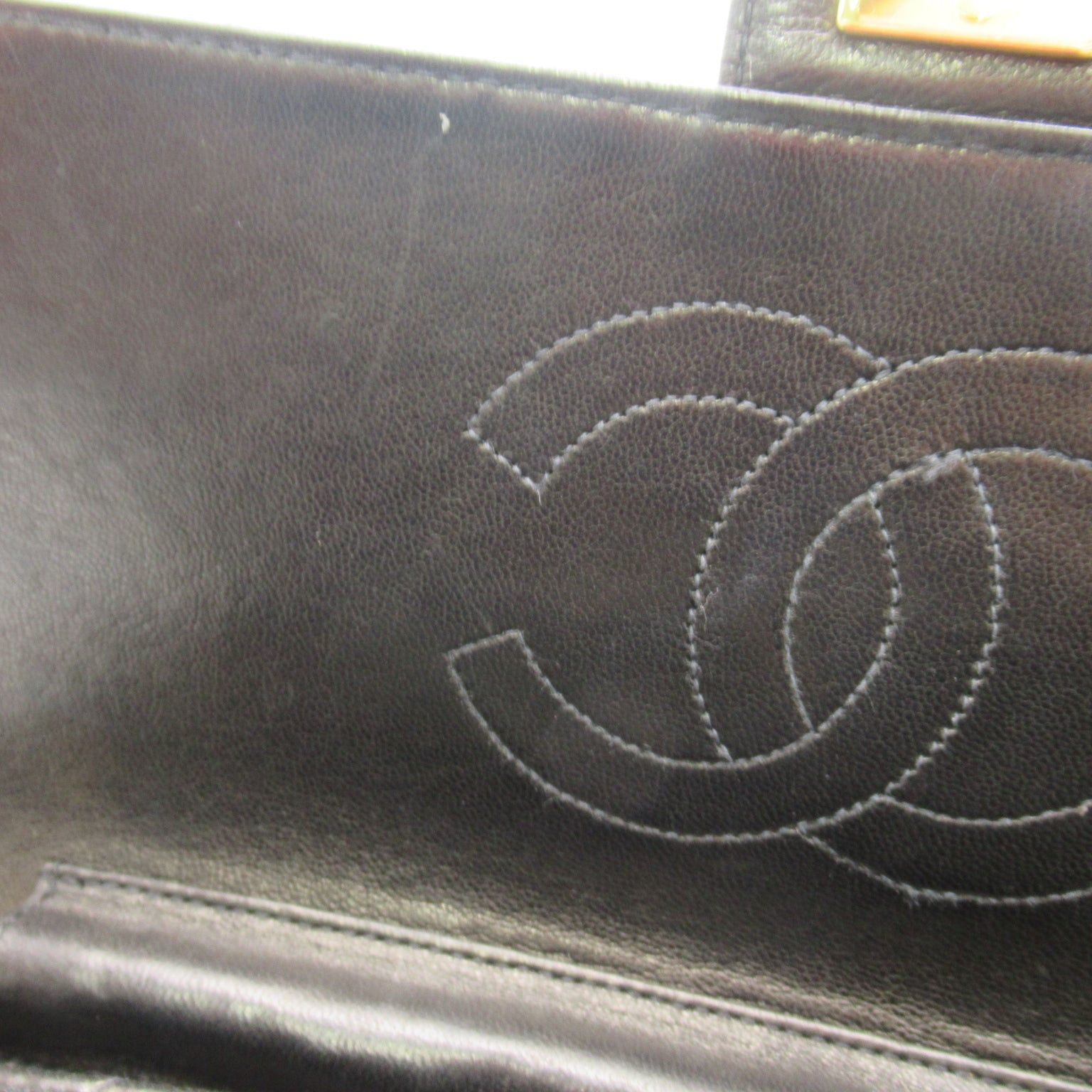Chanel Chanel Push Lock Matelasse Chain Shoulder Bag Lambskin (Sheepskin) Black Gold Hardware Size ONE SIZE - 9 Thumbnail