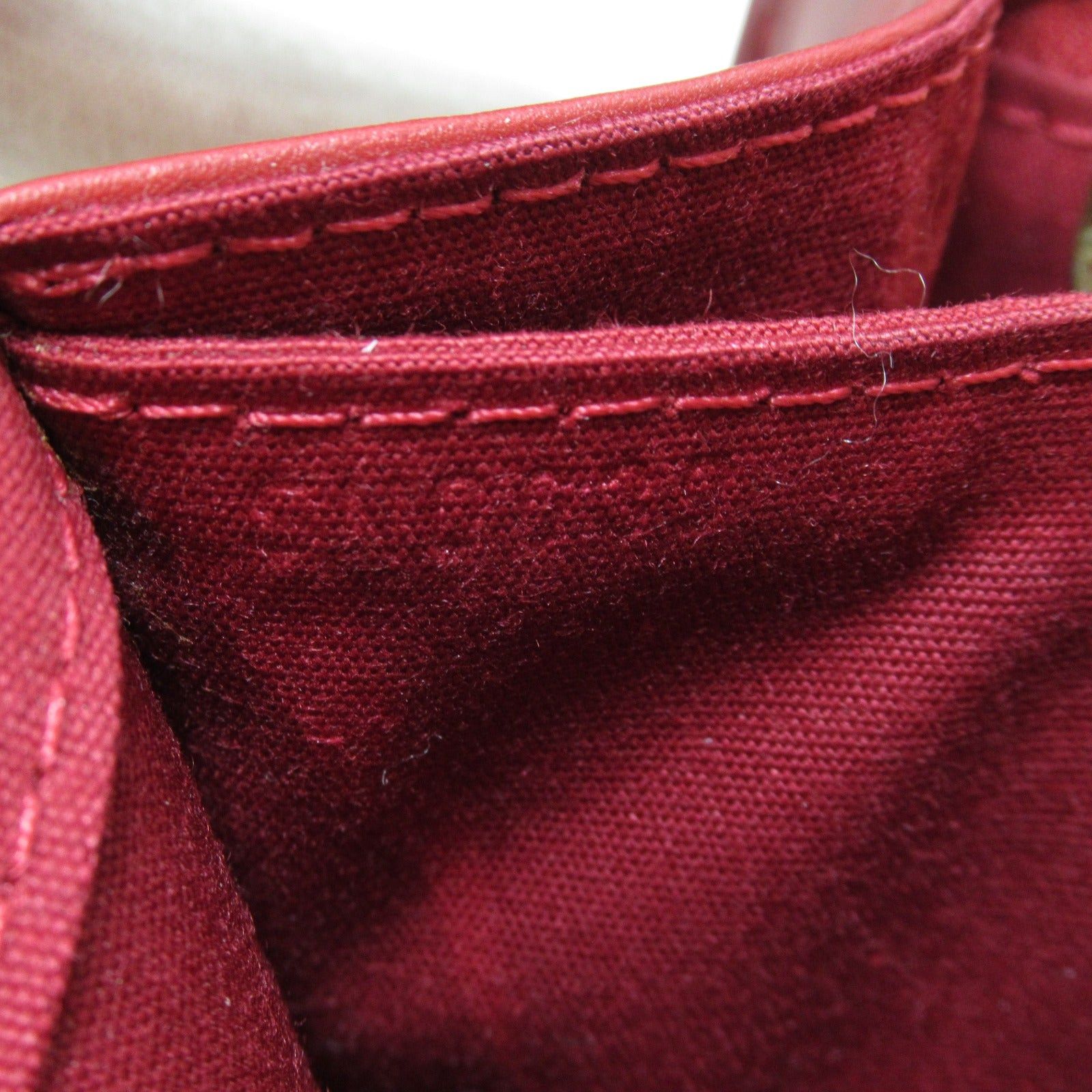 Louis Vuitton Louis Vuitton Belair Shoulder Bag Leather Patent Vernis Red Pomme D'Amour Size ONE SIZE - 7 Thumbnail