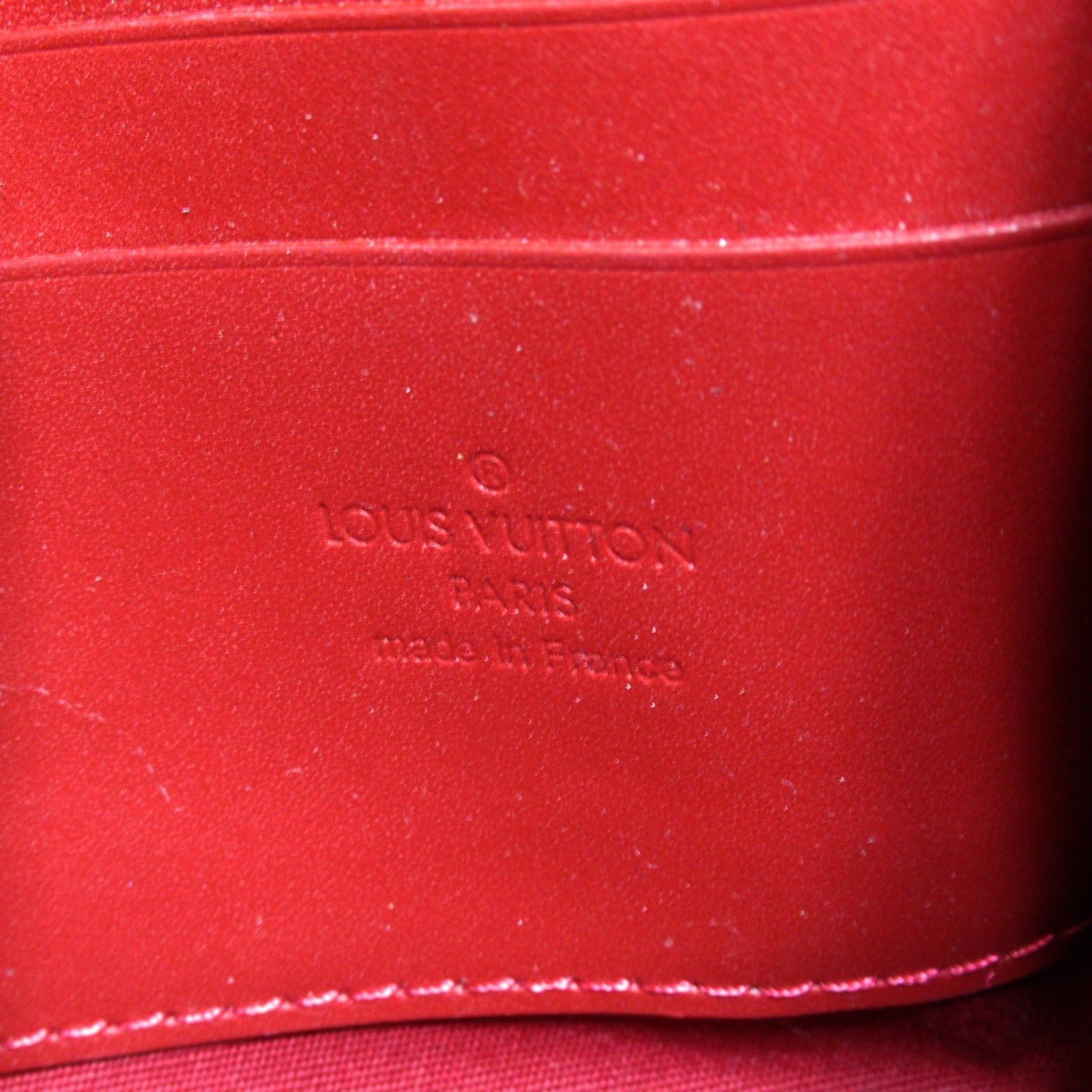 Louis Vuitton Louis Vuitton Belair Shoulder Bag Leather Patent Vernis Red Pomme D'Amour Size ONE SIZE - 6 Thumbnail