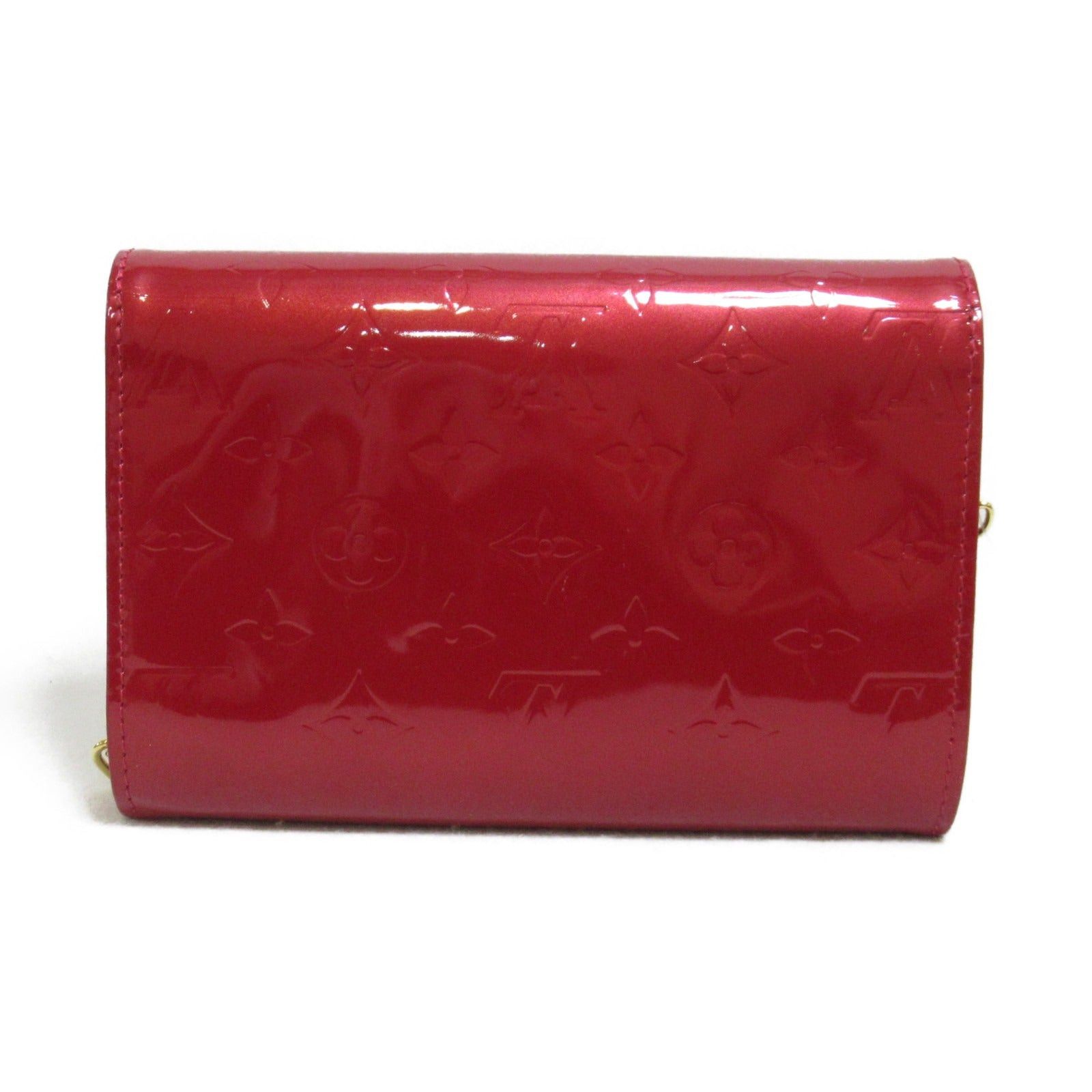 Louis Vuitton Louis Vuitton Belair Shoulder Bag Leather Patent Vernis Red Pomme D'Amour Size ONE SIZE - 2 Thumbnail