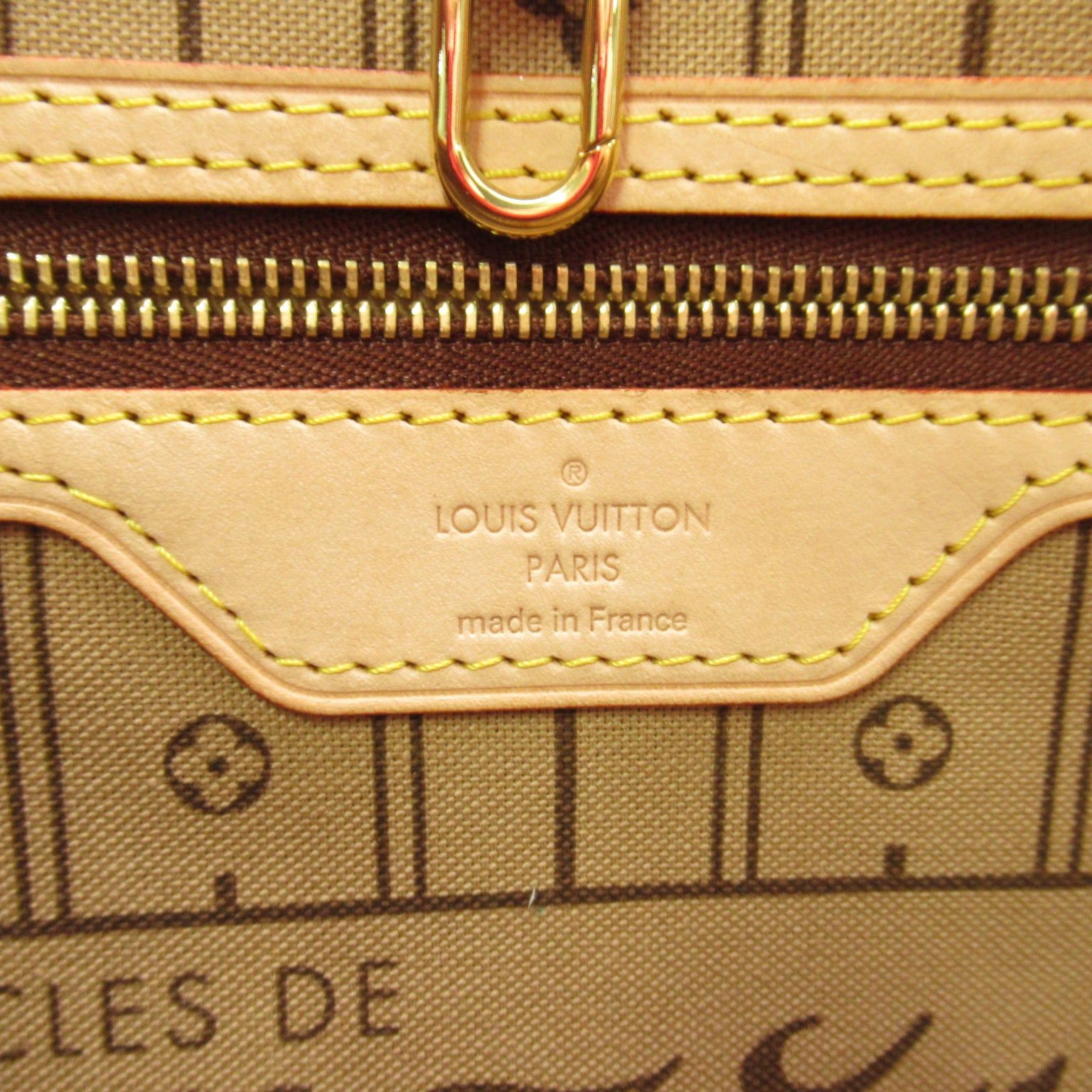 Louis Vuitton Louis Vuitton Neverfull Gm Handbag Tote Bag Coated Canvas Monogram Brown Beige Size ONE SIZE - 10 Thumbnail