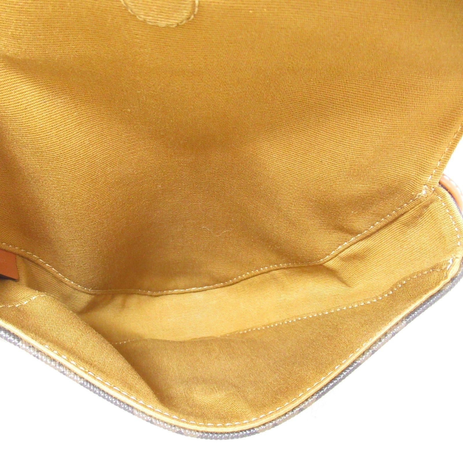 Celine Celine Triomphe Triangle Shoulder Bag Canvas Black Brown Size ONE SIZE - 5 Thumbnail