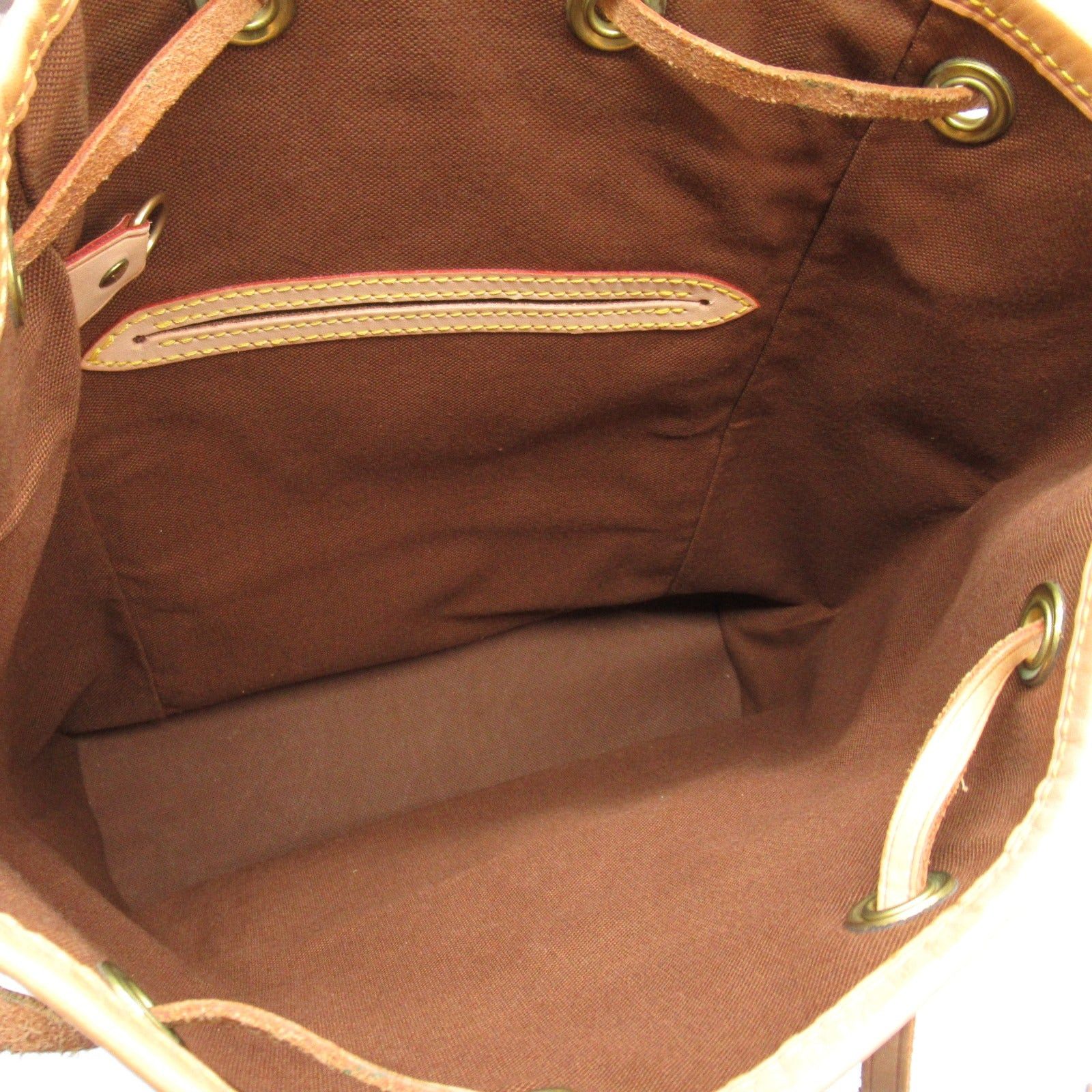 Louis Vuitton Louis Vuitton Montsouris Mm Backpack Rucksack Coated Canvas Monogram Brown Size ONE SIZE - 5 Thumbnail