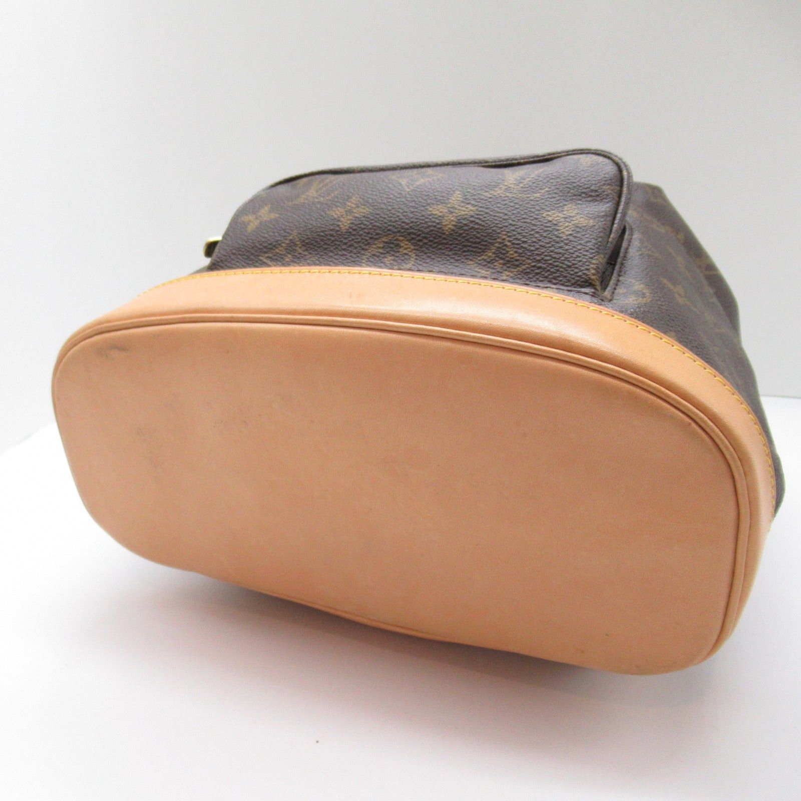 Louis Vuitton Louis Vuitton Montsouris Mm Backpack Rucksack Coated Canvas Monogram Brown Size ONE SIZE - 4 Thumbnail