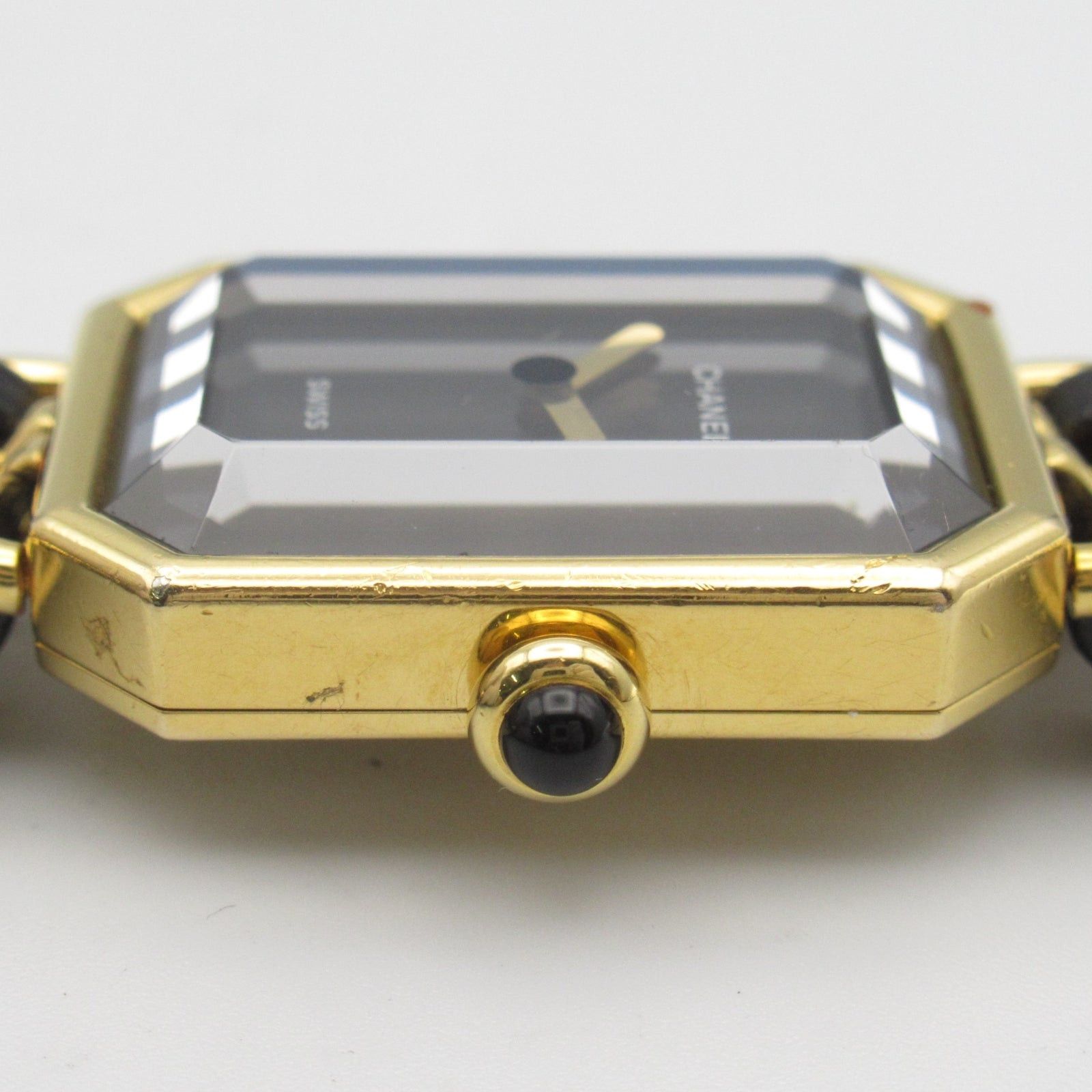 Chanel Chanel Premier Xl Women Watch Quartz Gp (Gold Plated) Leather Belt Black Size ONE SIZE - 14 Thumbnail
