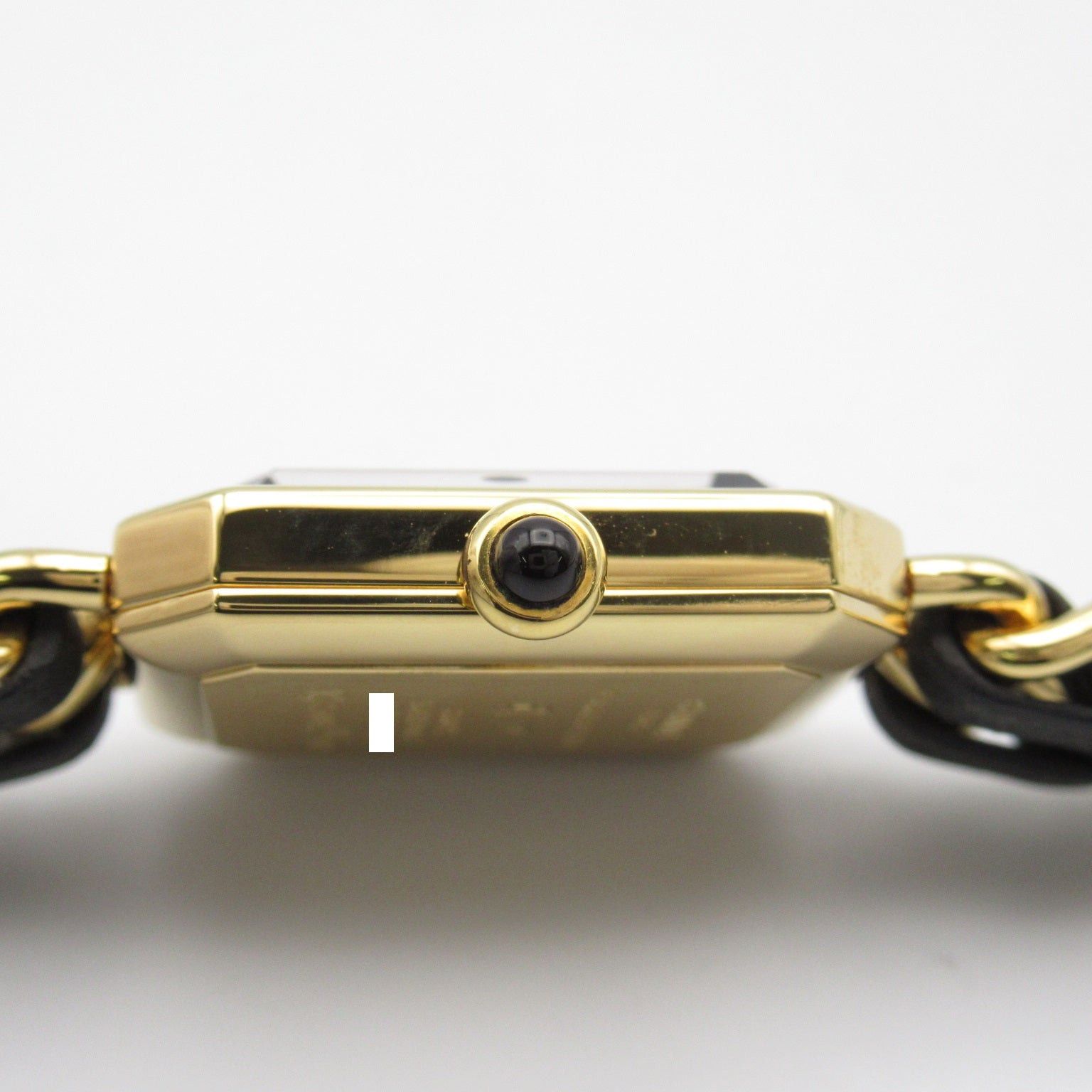 Chanel Premier L Women Watch Quartz Gp (Gold Plated) Leather Belt Black