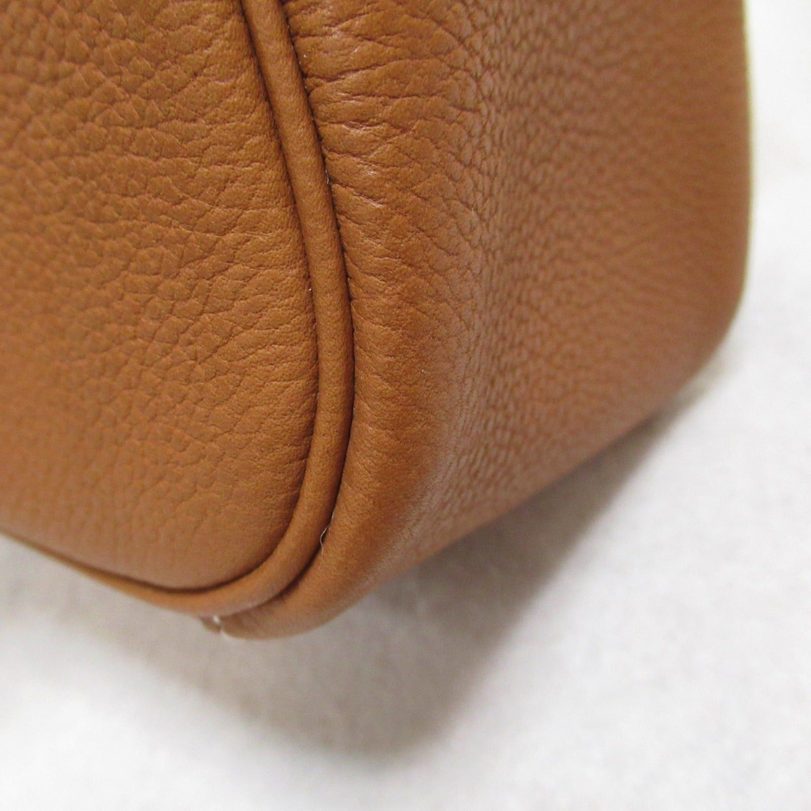 Hermes Hermes Lindy Mini Shoulder Bag Leather Toile Veau Barenia Brown Gold Silver Hardware B Stamp Size ONE SIZE - 9 Thumbnail