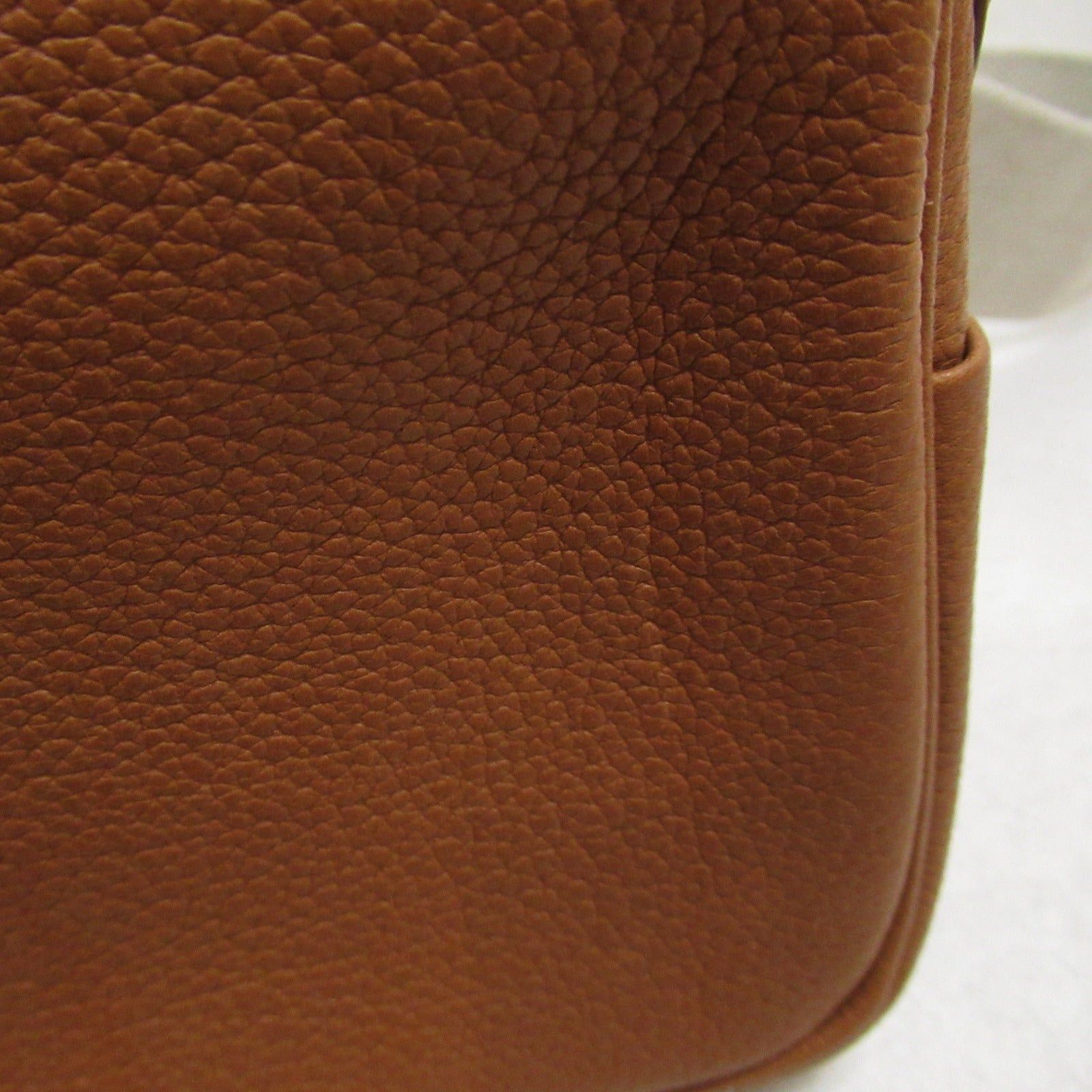 Hermes Hermes Lindy Mini Shoulder Bag Leather Toile Veau Barenia Brown Gold Silver Hardware B Stamp Size ONE SIZE - 11 Thumbnail