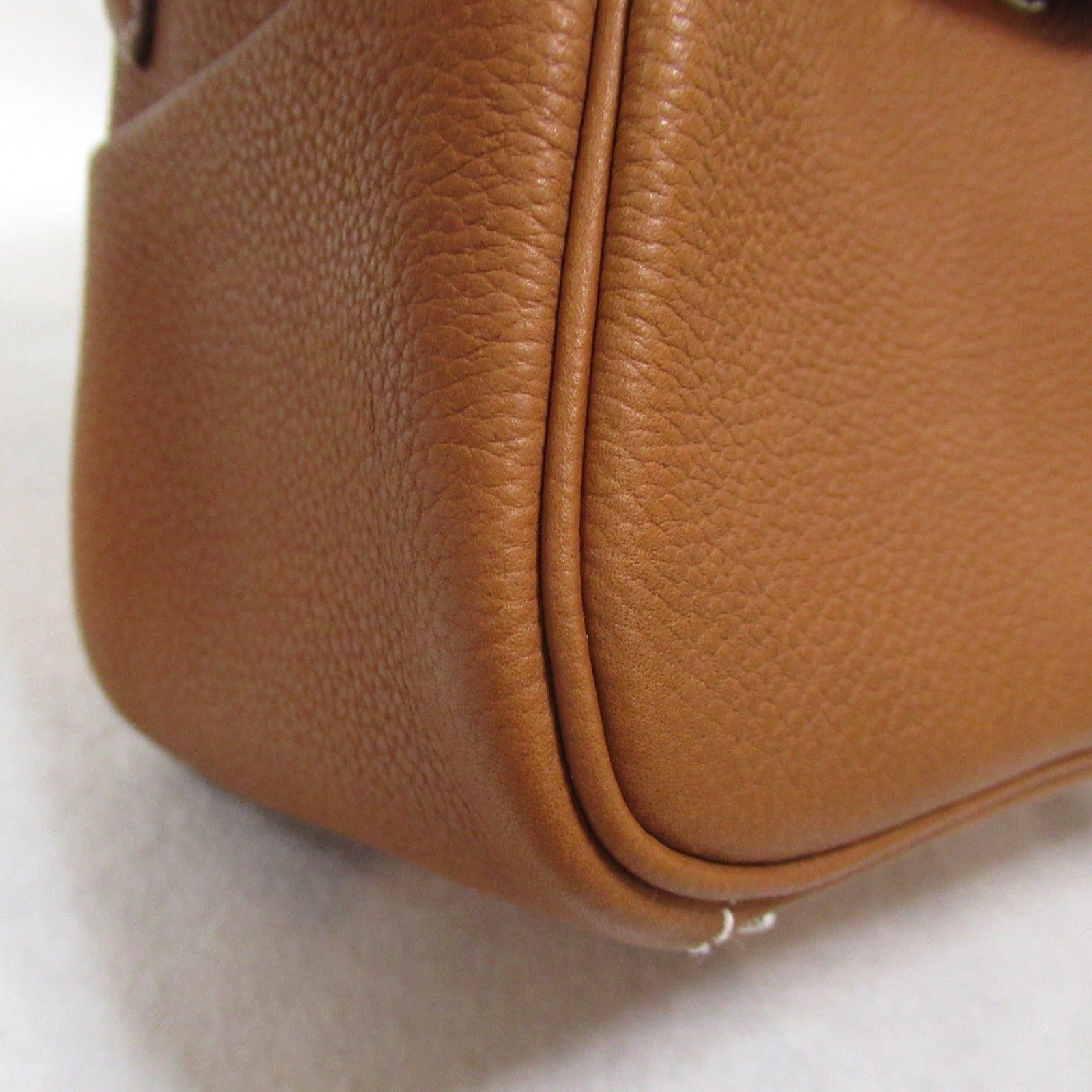 Hermes Hermes Lindy Mini Shoulder Bag Leather Toile Veau Barenia Brown Gold Silver Hardware B Stamp Size ONE SIZE - 10 Thumbnail