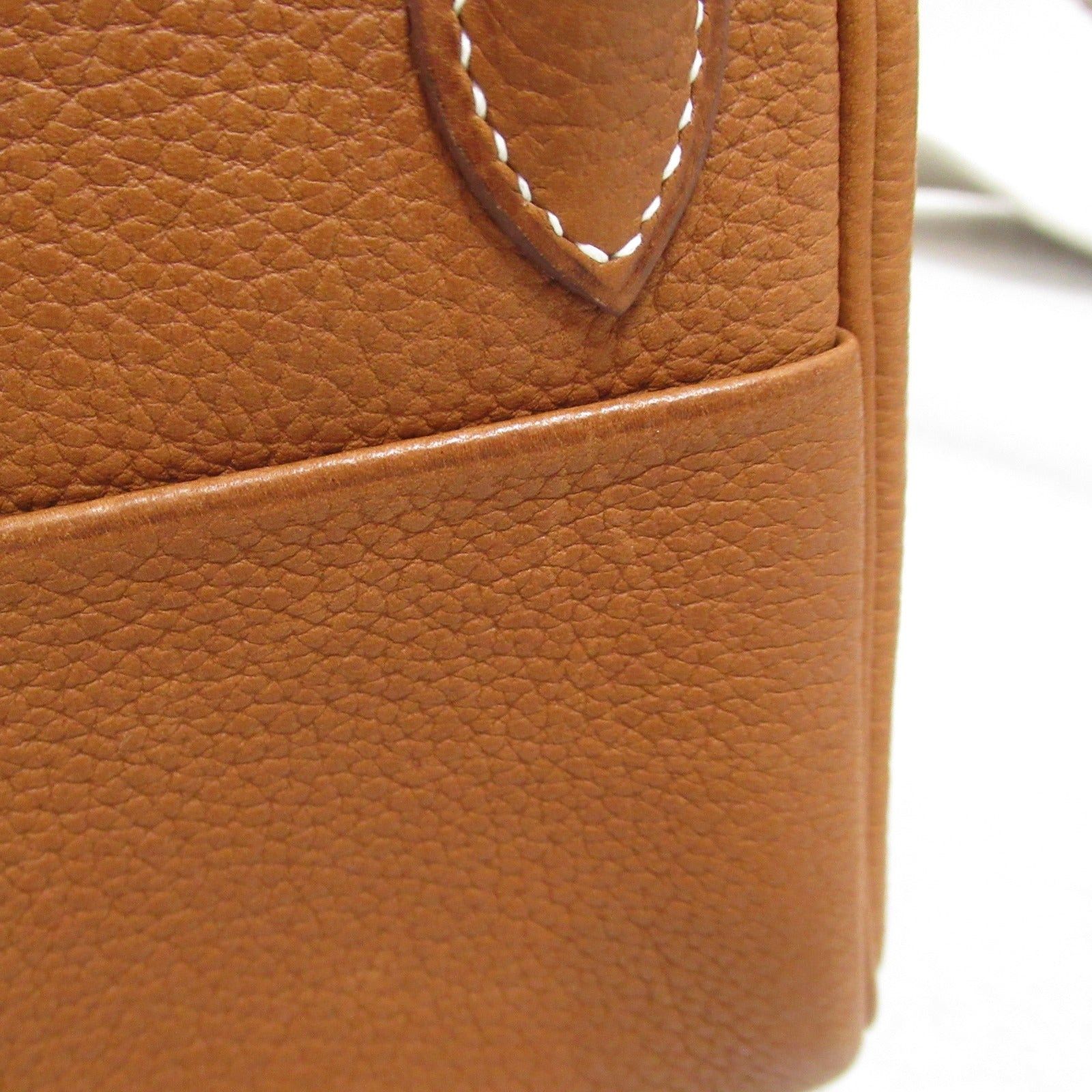 Hermes Hermes Lindy Mini Shoulder Bag Leather Toile Veau Barenia Brown Gold Silver Hardware B Stamp Size ONE SIZE - 13 Thumbnail