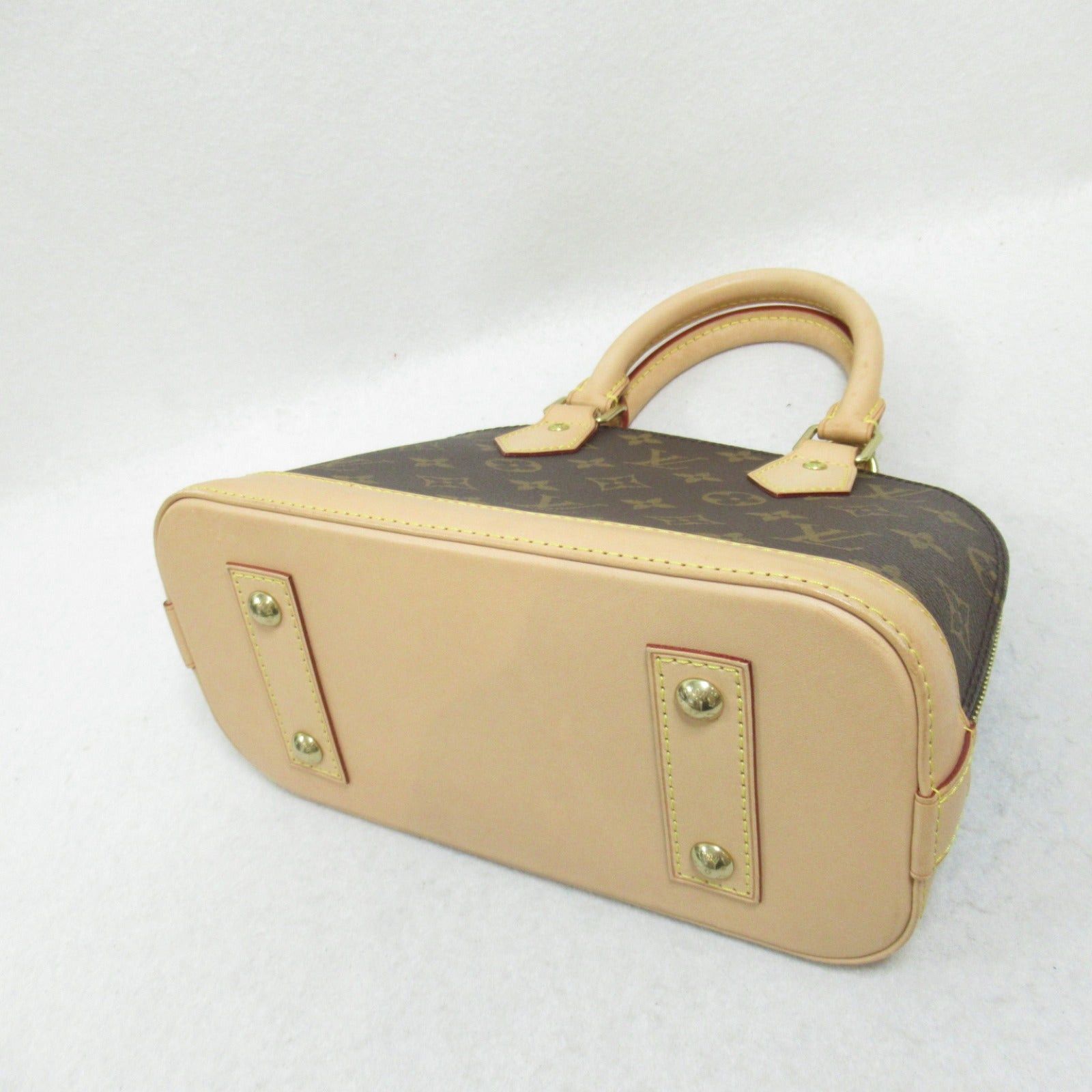Louis Vuitton Louis Vuitton Alma Bb Shoulder Bag Coated Canvas Monogram Brown Size ONE SIZE - 4 Thumbnail