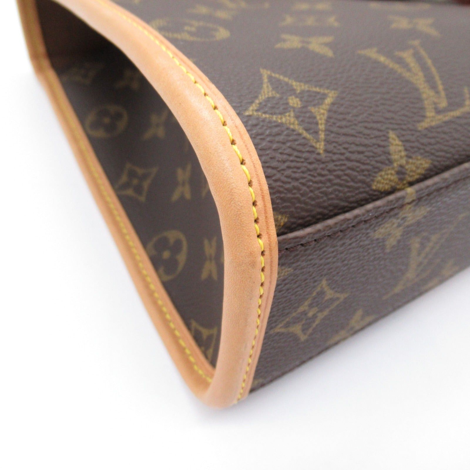 Louis Vuitton Louis Vuitton Bel Air Shoulder Bag Coated Canvas Monogram Brown Size ONE SIZE - 10 Thumbnail