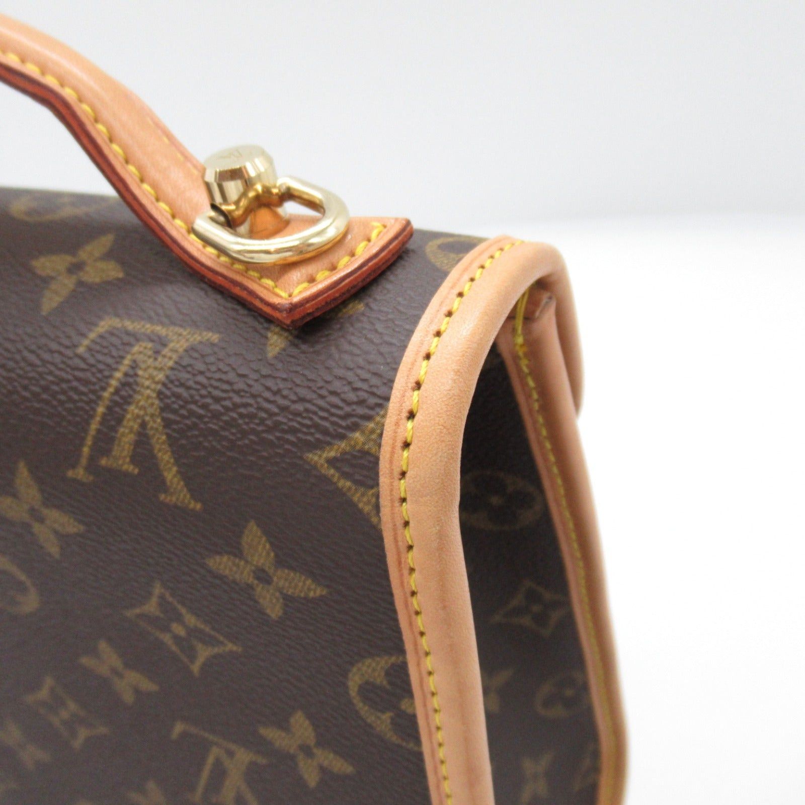 Louis Vuitton Louis Vuitton Bel Air Shoulder Bag Coated Canvas Monogram Brown Size ONE SIZE - 11 Thumbnail