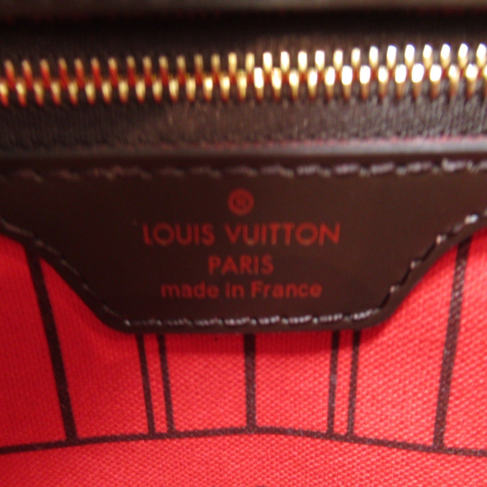 Louis Vuitton Louis Vuitton Neverfull Mm Tote Bag Handbag Coated Canvas Damier Brown Ebene Size ONE SIZE - 6 Thumbnail