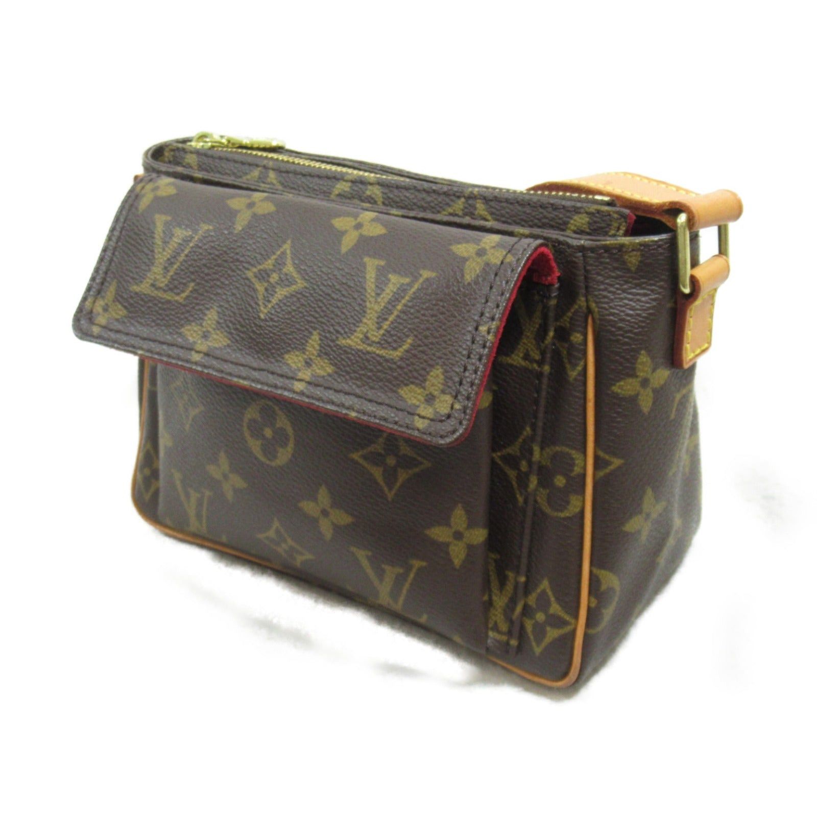 Louis Vuitton Louis Vuitton Viva Shite Pm Shoulder Bag Coated Canvas Monogram Brown Size ONE SIZE - 3 Thumbnail