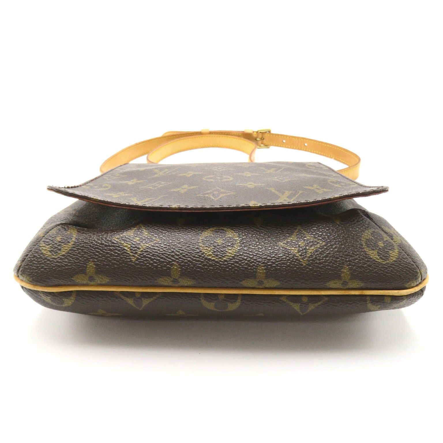 Louis Vuitton Louis Vuitton Musette Salsa Long Shoulder Bag Coated Canvas Monogram Brown Size ONE SIZE - 4 Thumbnail