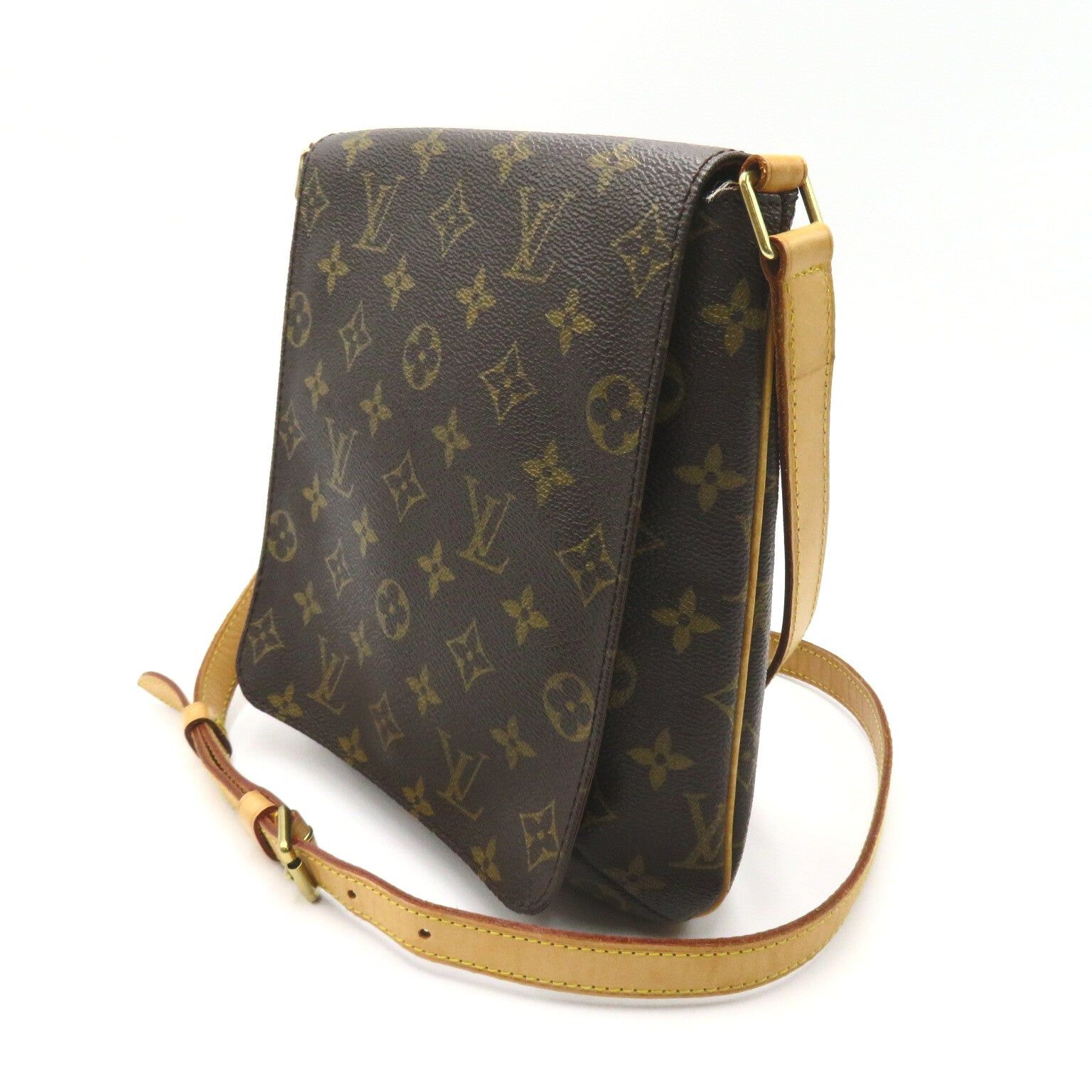 Louis Vuitton Louis Vuitton Musette Salsa Long Shoulder Bag Coated Canvas Monogram Brown Size ONE SIZE - 3 Thumbnail