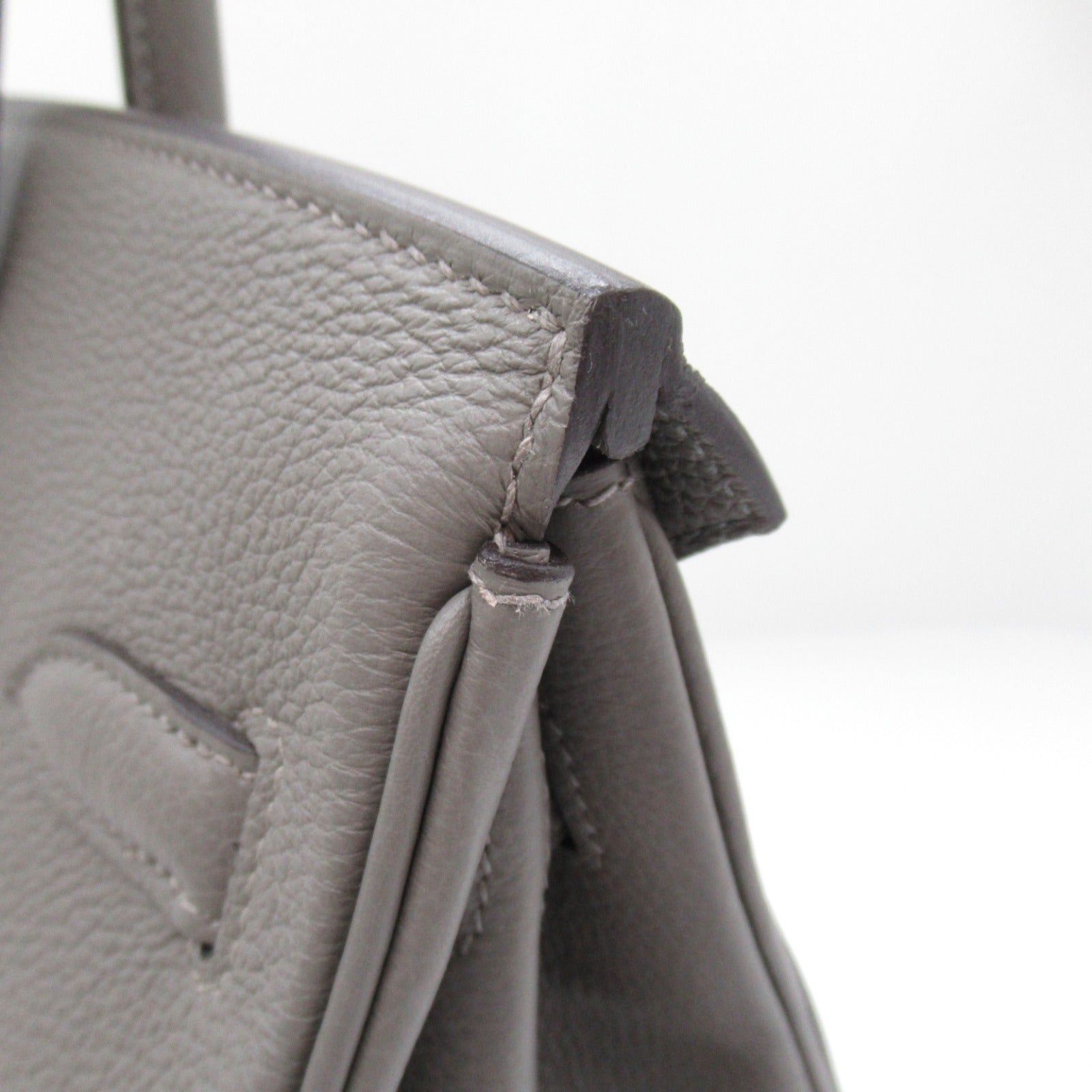 Hermes Hermes Birkin 30 Grimeyer Handbag Leather Togo Gray Silver Hardware B Stamp Size ONE SIZE - 11 Thumbnail