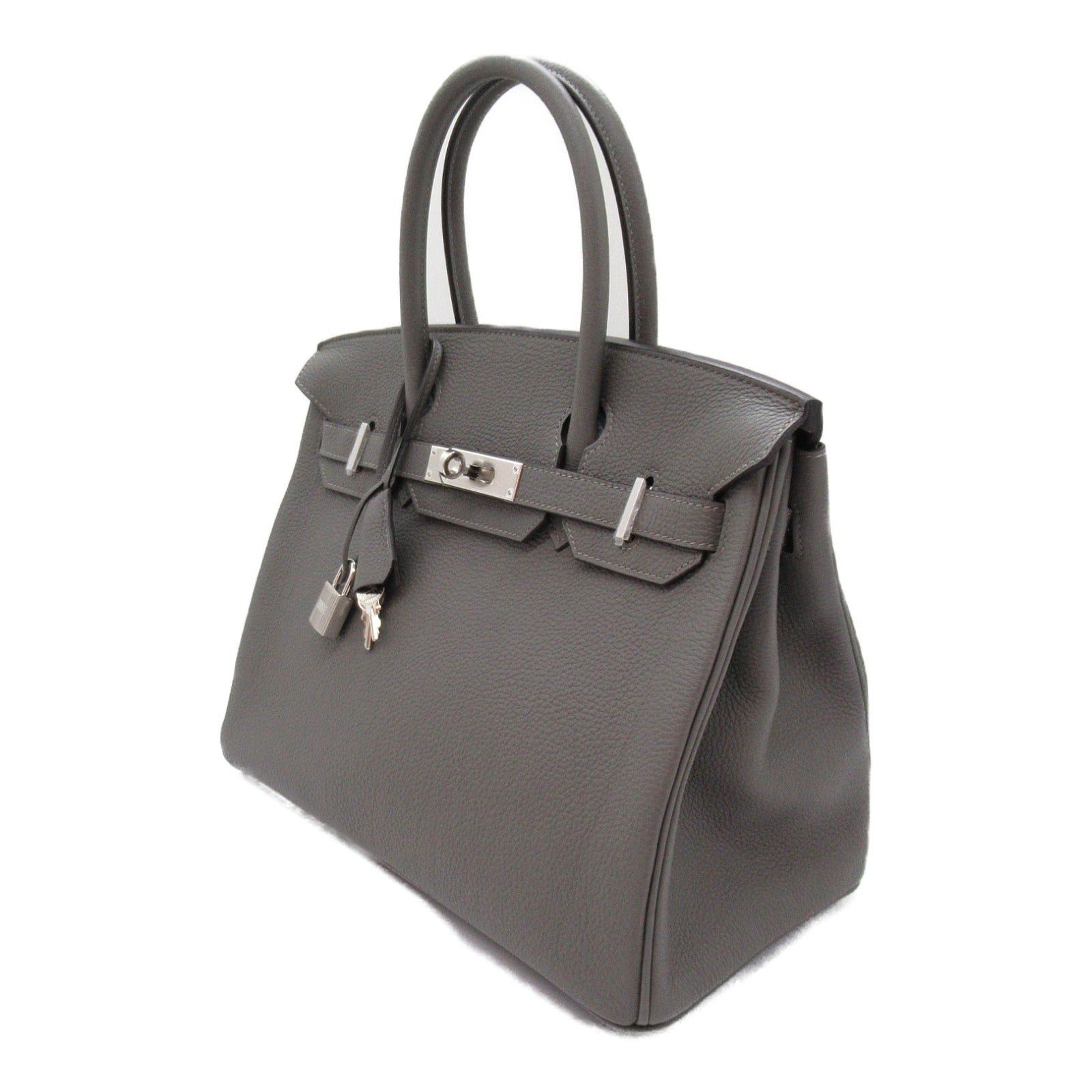 Hermes Hermes Birkin 30 Grimeyer Handbag Leather Togo Gray Silver Hardware B Stamp Size ONE SIZE - 3 Thumbnail