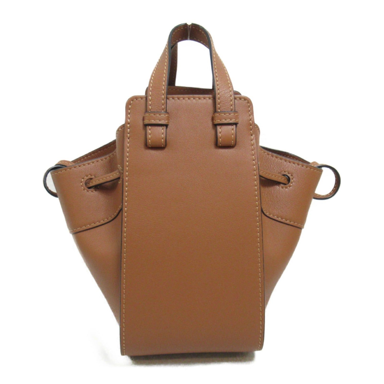 Loewe Loewe Hammock Drawstring Bag Mini Shoulder Calfskin (Cowhide) Classic Calf Brown Tongue Size ONE SIZE - 2 Thumbnail