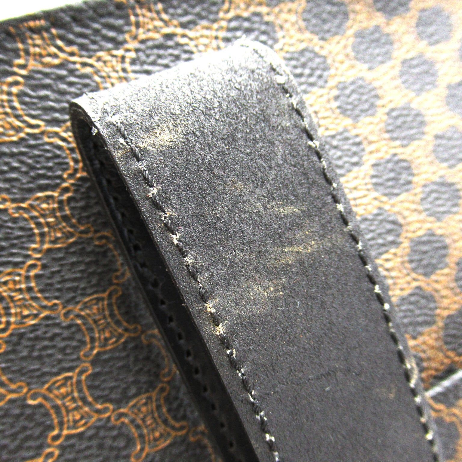 Celine Celine Shopping Bag Handbag Tote Coated Canvas Black Brown Size ONE SIZE - 10 Thumbnail