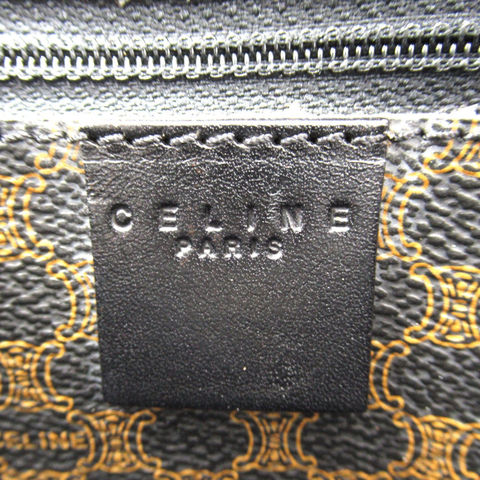 Celine Celine Shopping Bag Handbag Tote Coated Canvas Black Brown Size ONE SIZE - 7 Thumbnail