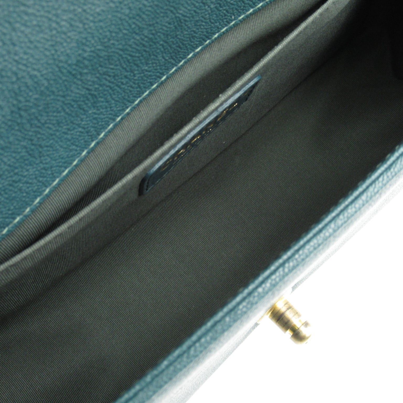 Chanel Chanel Boy Chanel Chain Shoulder Bag Caviar Skin (Grained Calf) Green Gold Hardware Size ONE SIZE - 5 Thumbnail