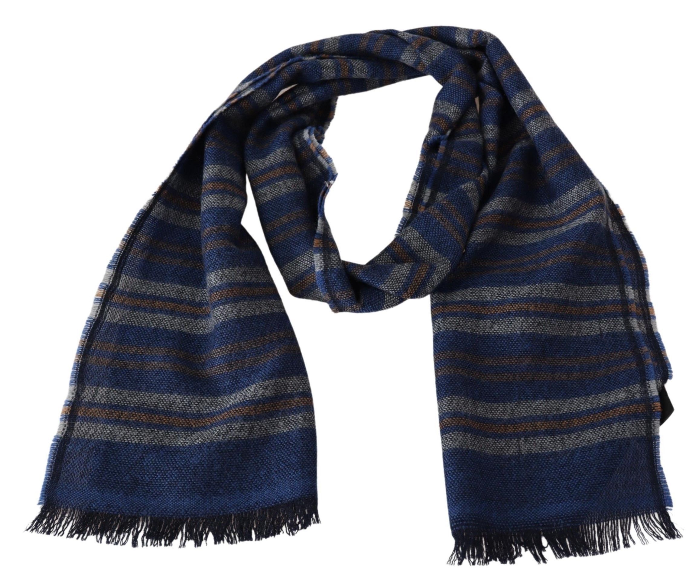Missoni Chic Multicolor Wool Scarf Unisex Fringed Men's Design Size ONE SIZE - 2 Thumbnail