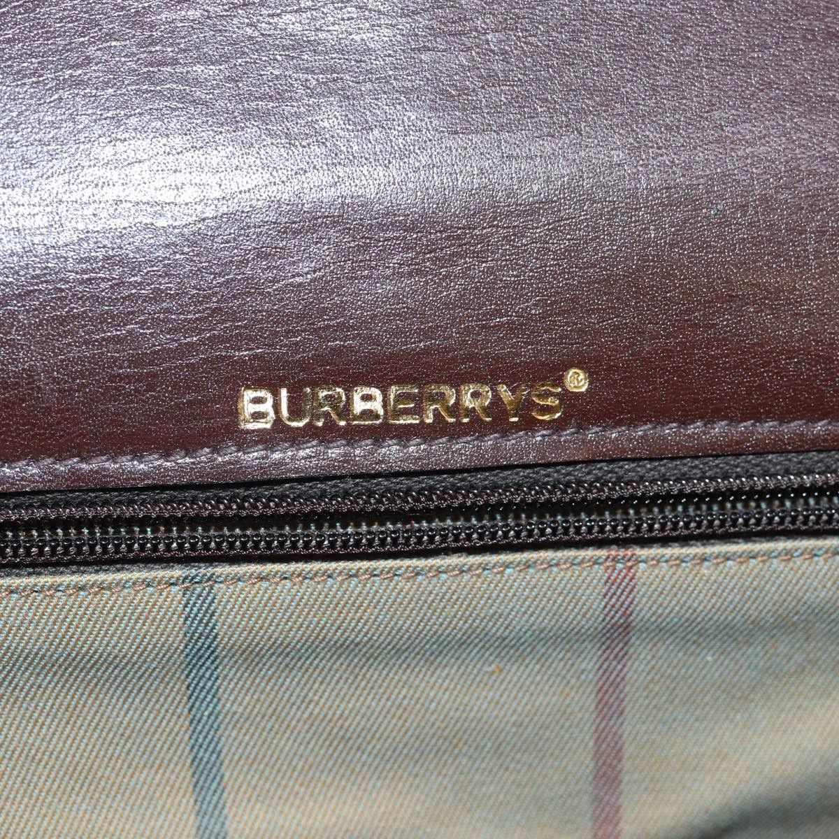 Burberry - Brown Leather Handbag (Pre-Owned) Size ONE SIZE - 6 Thumbnail