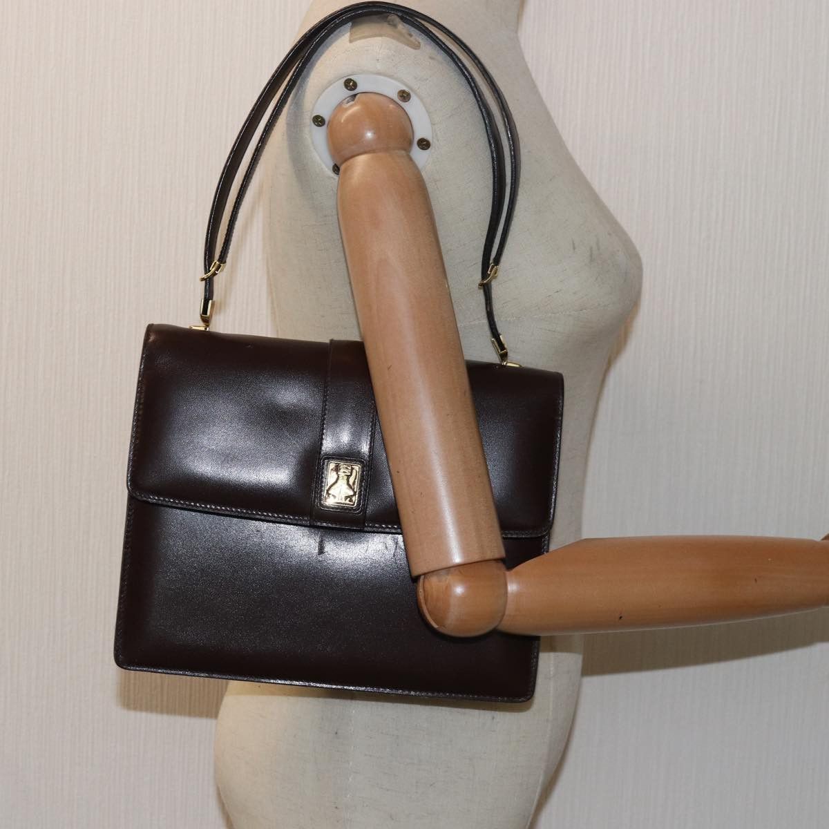 Burberry - Brown Leather Handbag (Pre-Owned) Size ONE SIZE - 8 Thumbnail