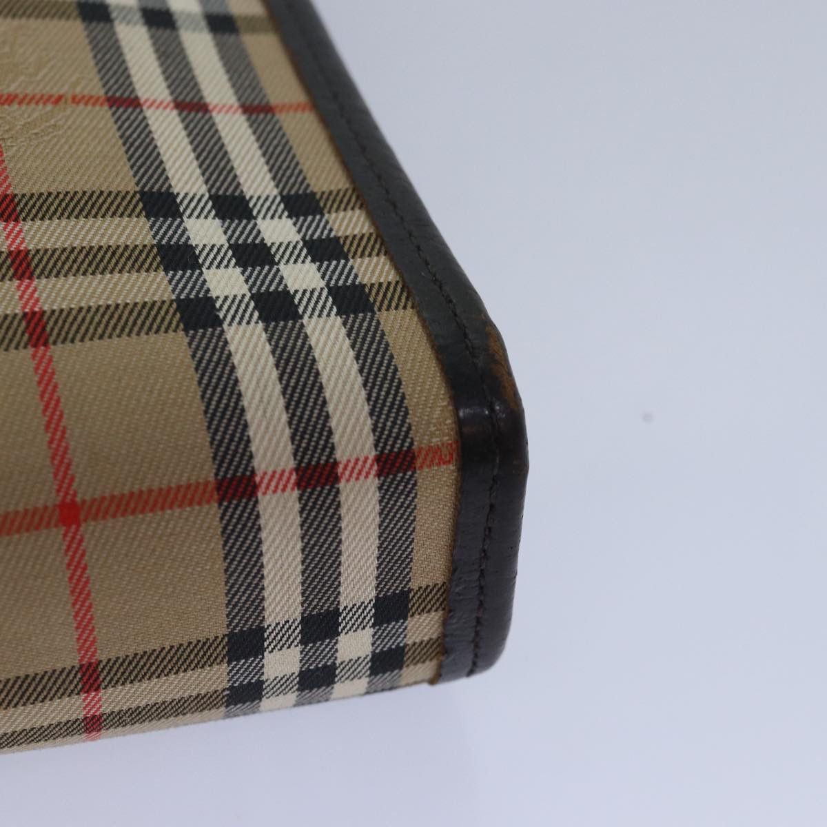 Burberry Nova Check Beige Canvas Clutch Bag (Pre-Owned) Size ONE SIZE - 12 Thumbnail