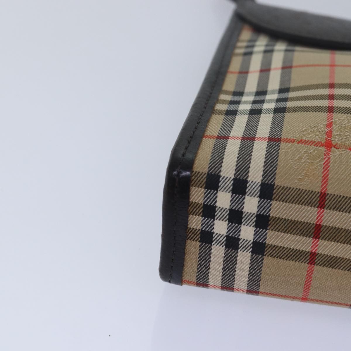 Burberry Nova Check Beige Canvas Clutch Bag (Pre-Owned) Size ONE SIZE - 9 Thumbnail