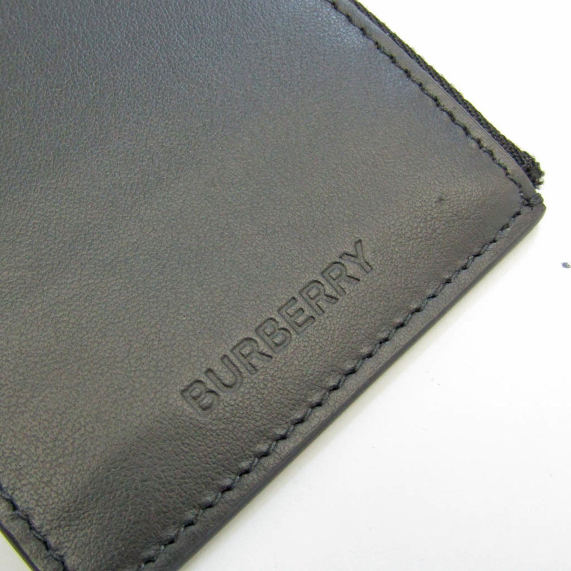 Burberry Black Leather Wallet (Pre-Owned) Size ONE SIZE - 7 Thumbnail