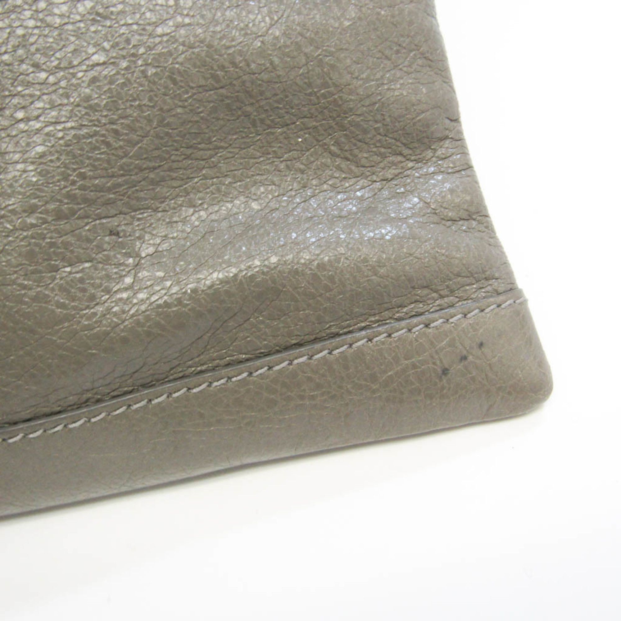 Balenciaga Clip Black Leather Clutch Bag (Pre-Owned) Size ONE SIZE - 3 Thumbnail