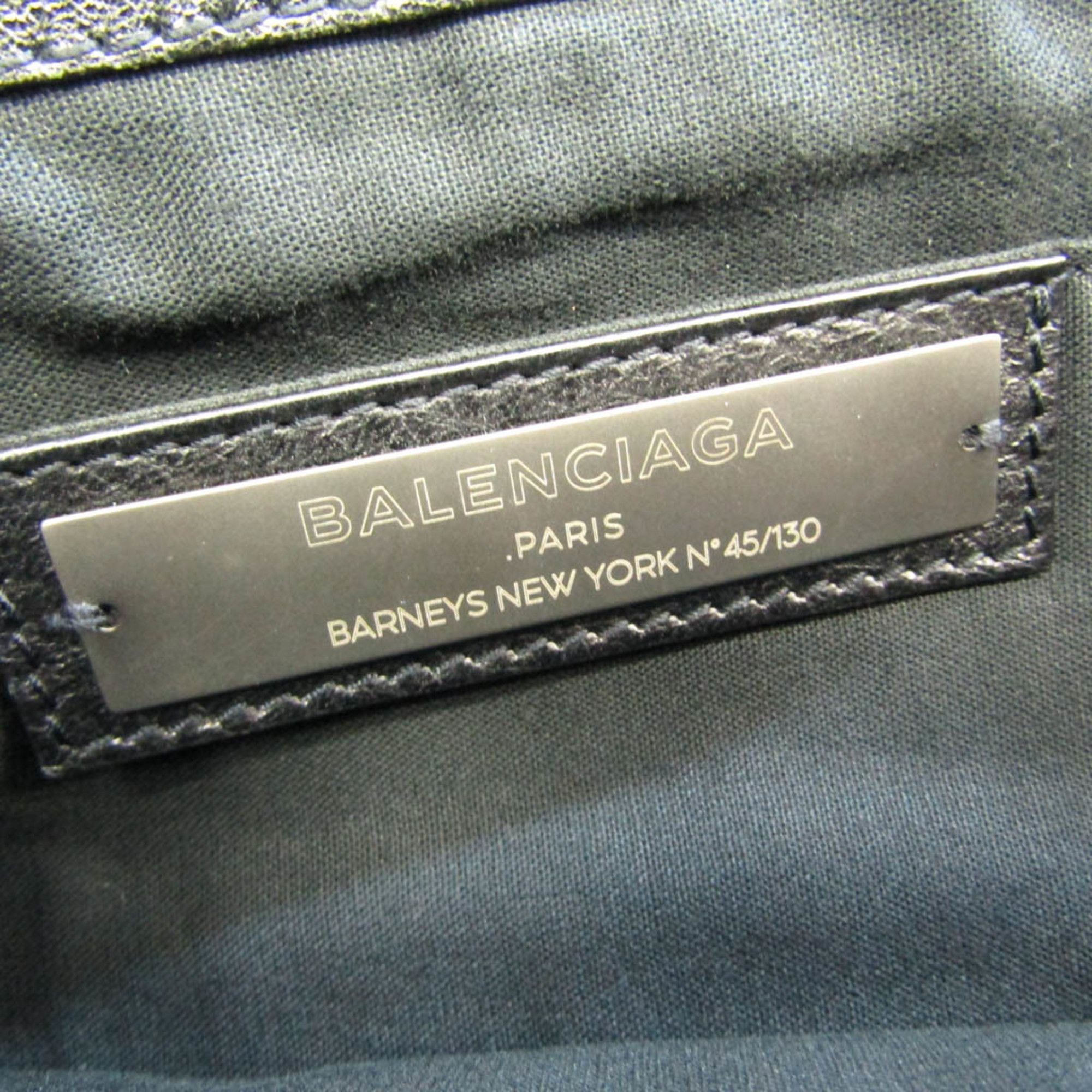 Balenciaga Clip Black Leather Clutch Bag (Pre-Owned) Size ONE SIZE - 7 Thumbnail