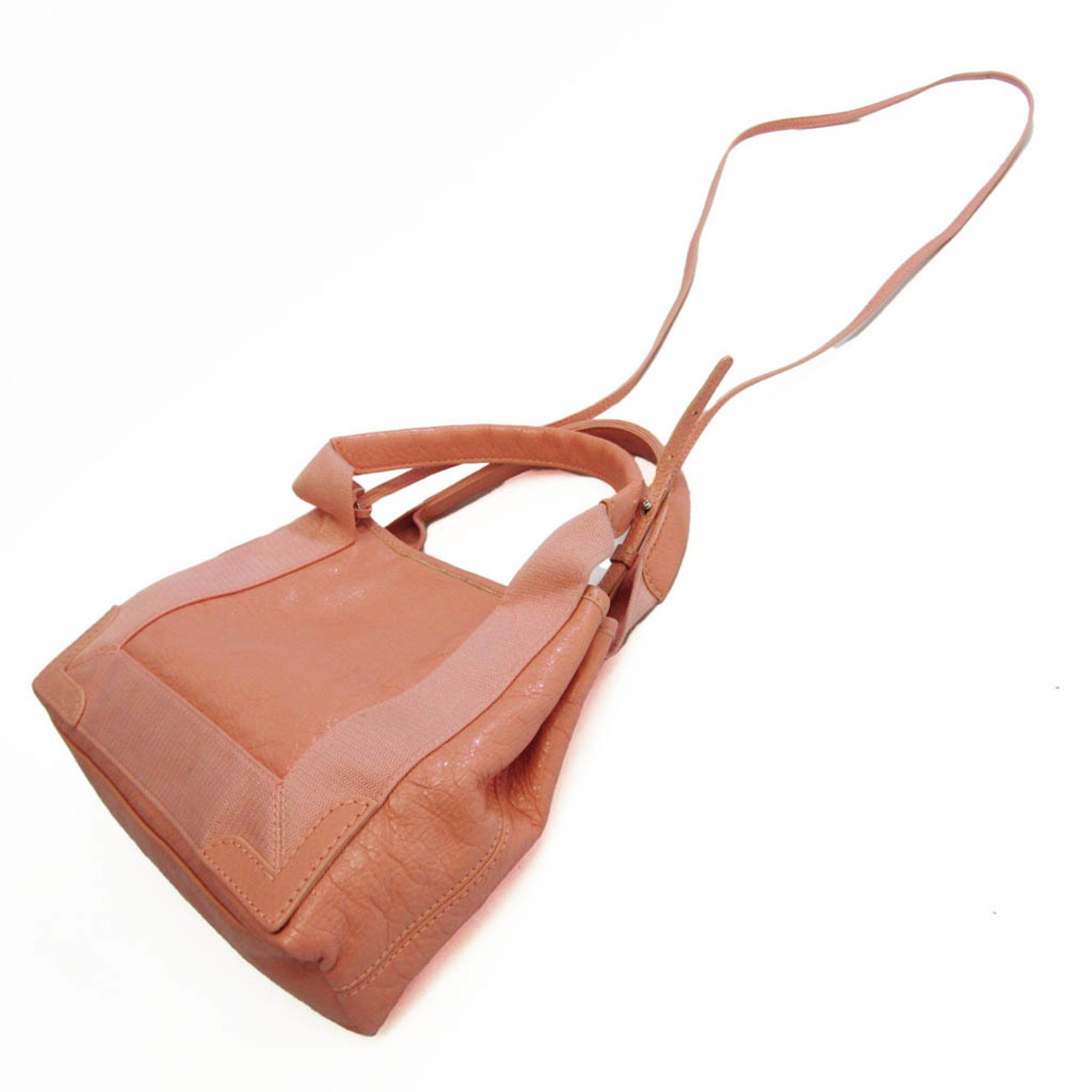 Balenciaga Navy Cabas Pink Leather Shoulder Bag (Pre-Owned) Size ONE SIZE - 2 Thumbnail