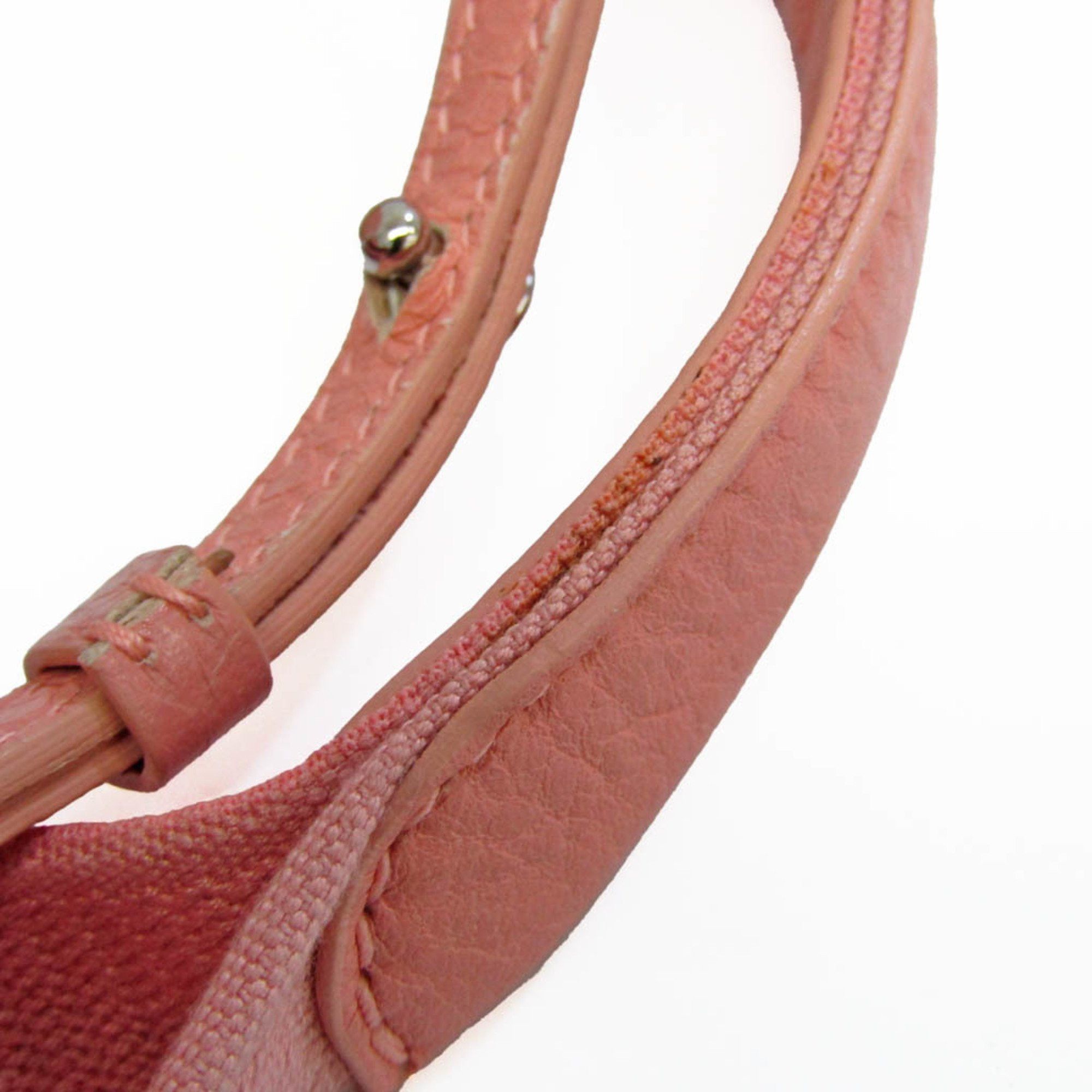 Balenciaga Navy Cabas Pink Leather Shoulder Bag (Pre-Owned) Size ONE SIZE - 8 Thumbnail