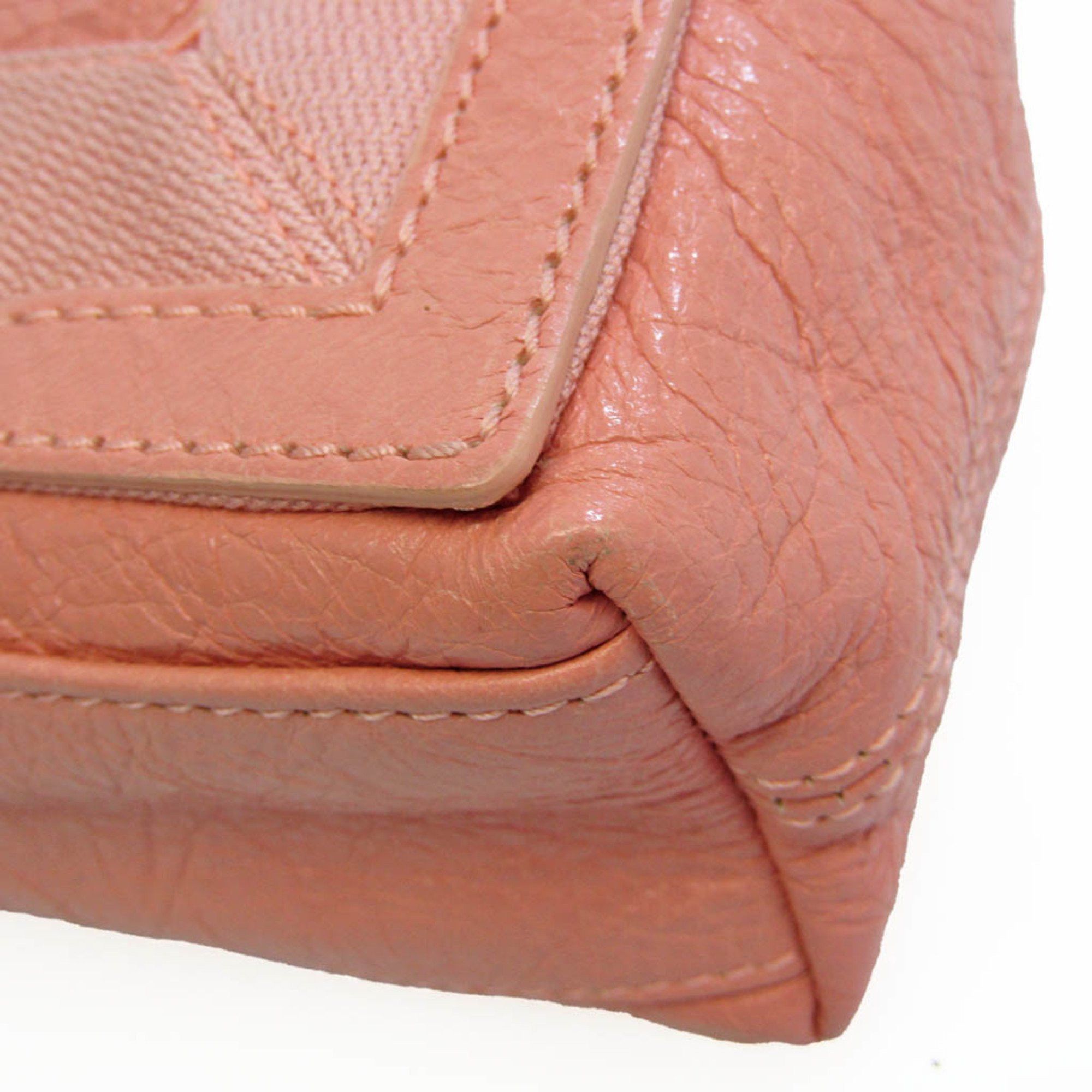 Balenciaga Navy Cabas Pink Leather Shoulder Bag (Pre-Owned) Size ONE SIZE - 7 Thumbnail