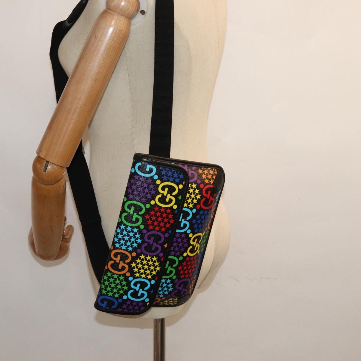 Gucci Psychedelic Multicolour Canvas Shoulder Bag (Pre-Owned) Size ONE SIZE - 7 Thumbnail