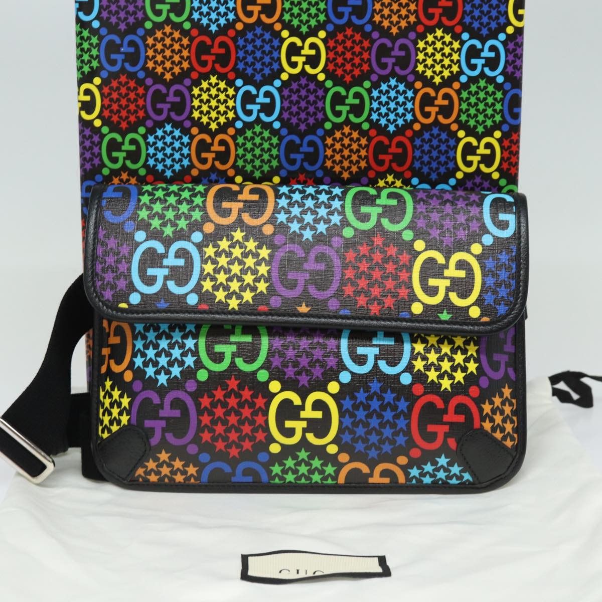 Gucci Psychedelic Multicolour Canvas Shoulder Bag (Pre-Owned) Size ONE SIZE - 8 Thumbnail