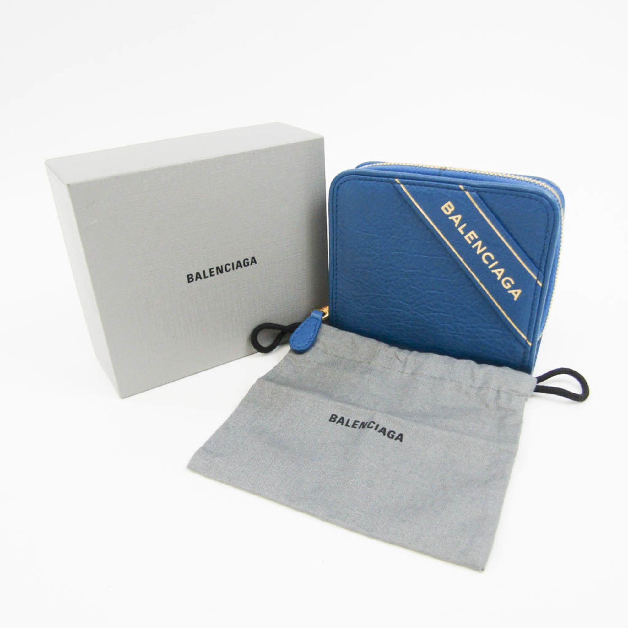 Balenciaga Blue Leather Wallet (Pre-Owned) Size ONE SIZE - 8 Thumbnail