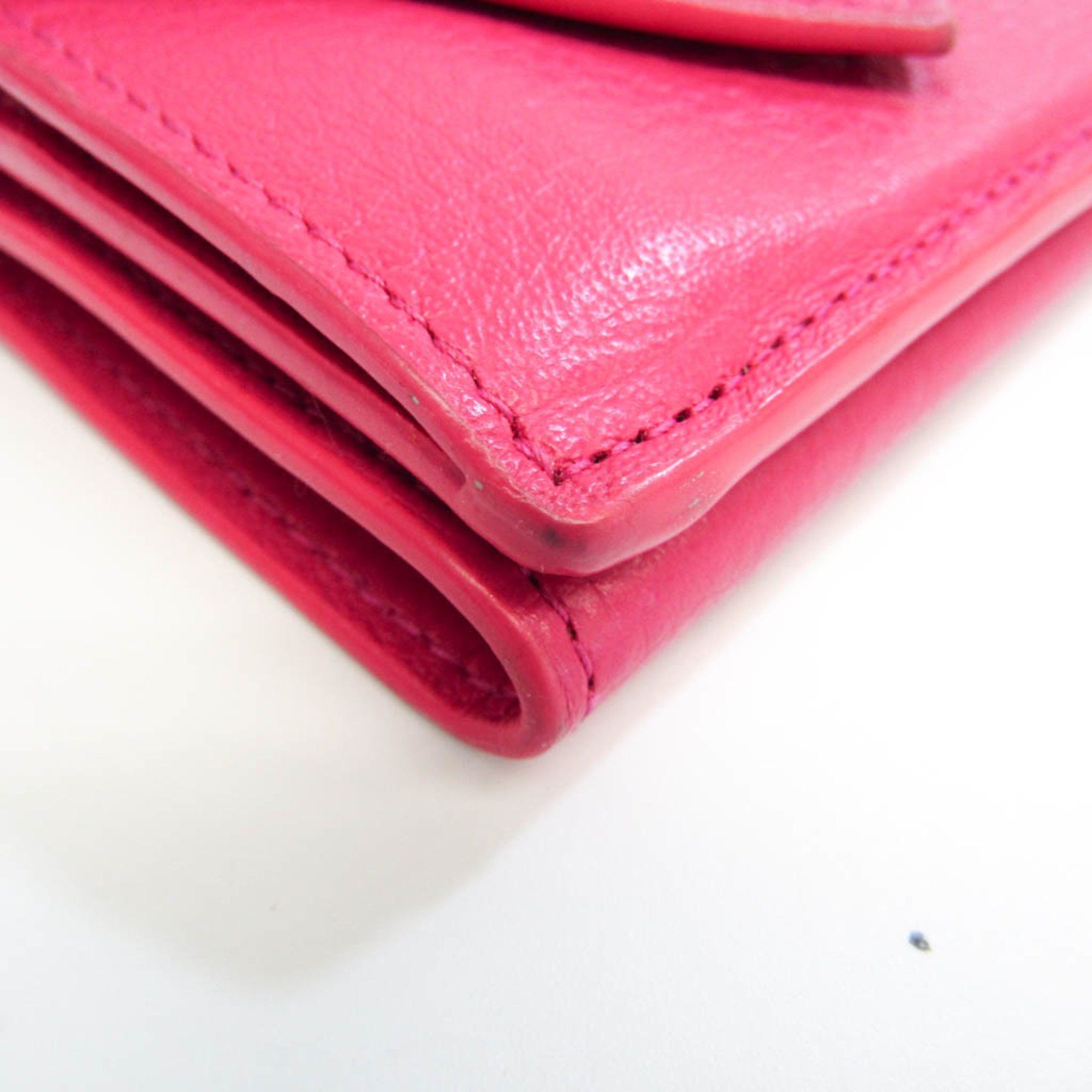 Balenciaga Papier Pink Leather Wallet (Pre-Owned) Size ONE SIZE - 9 Thumbnail