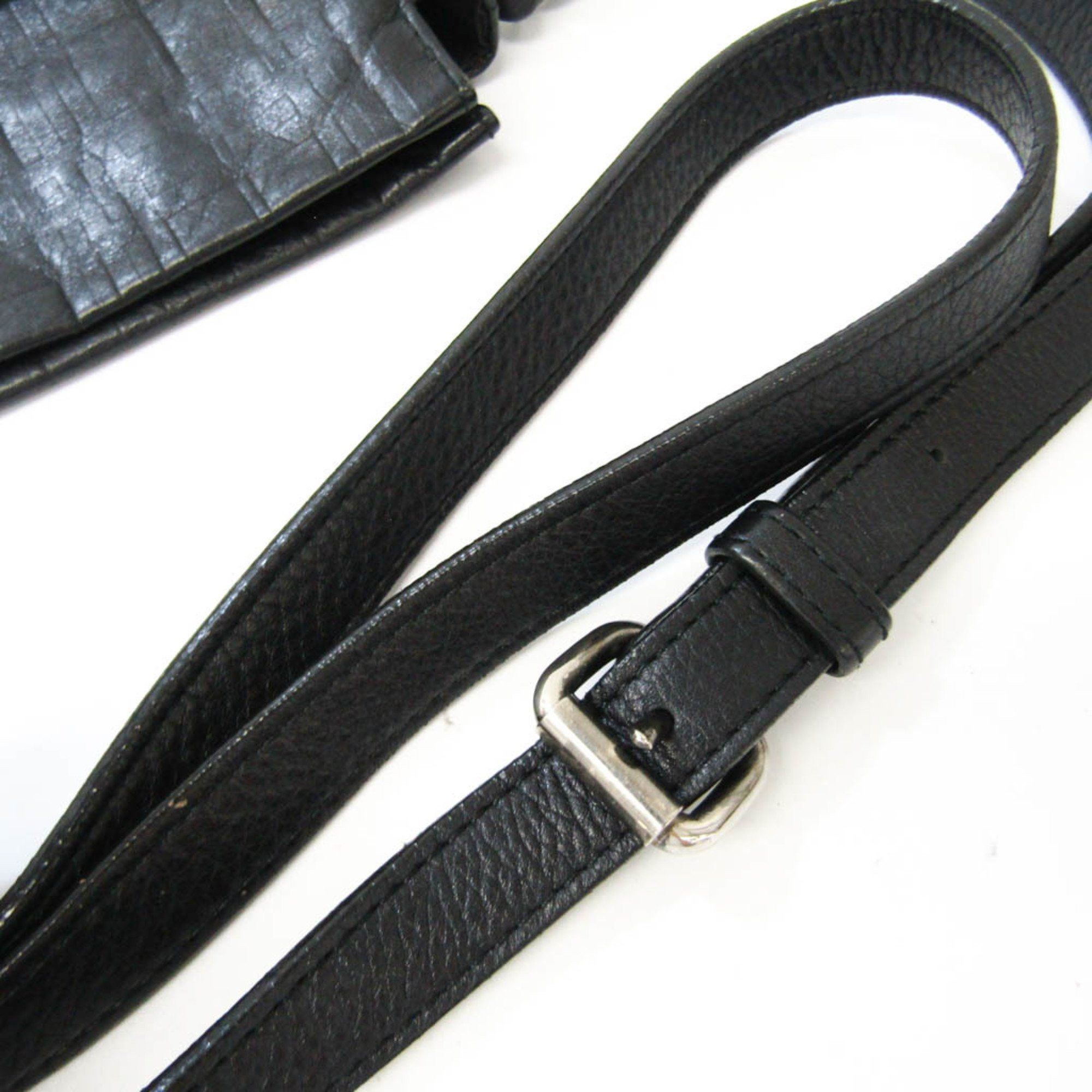 Burberry Black Leather Shoulder Bag (Pre-Owned) Size ONE SIZE - 6 Thumbnail